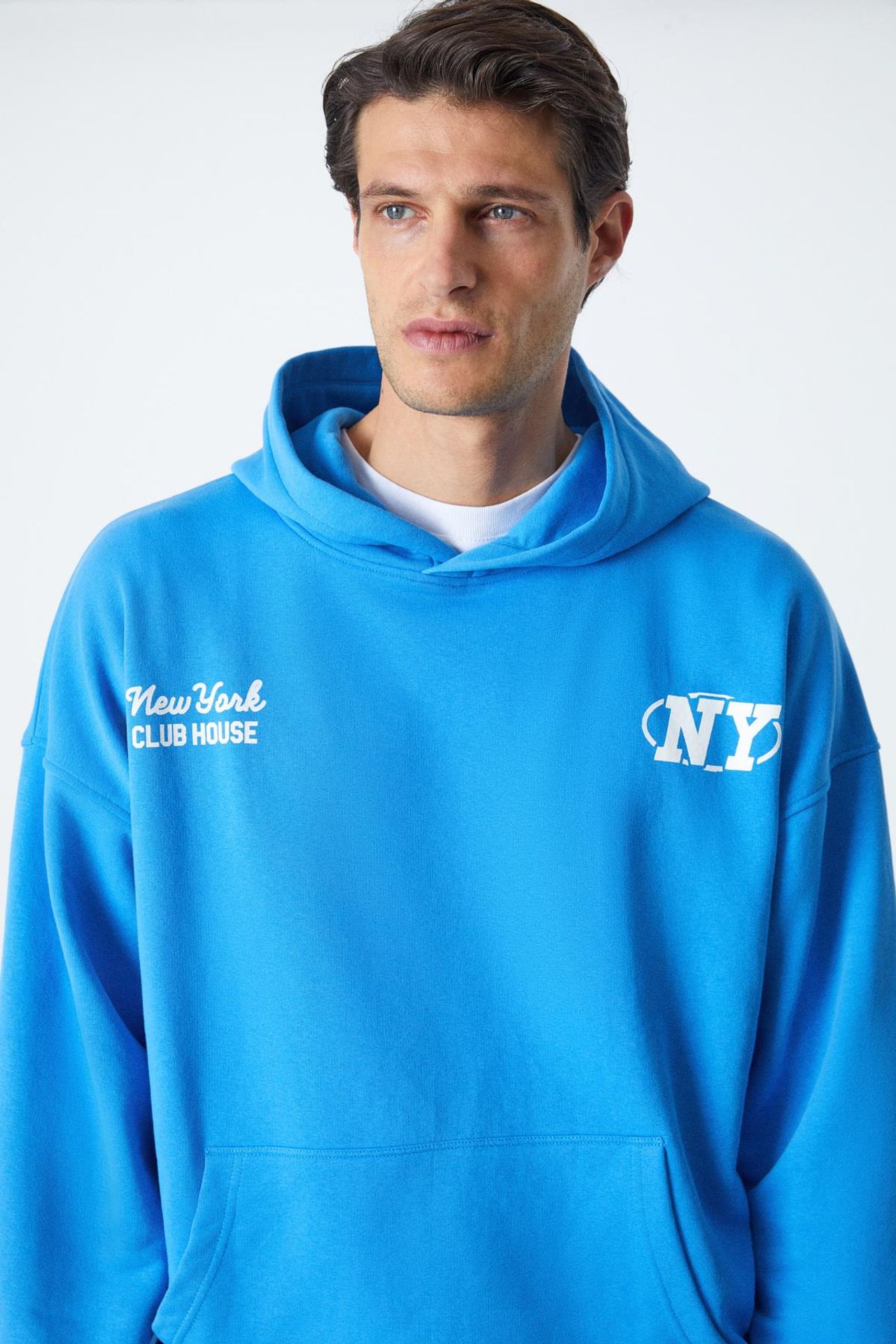 GRIMELANGE Baskılı Kapüşonlu Cepli Sweatshirt 5