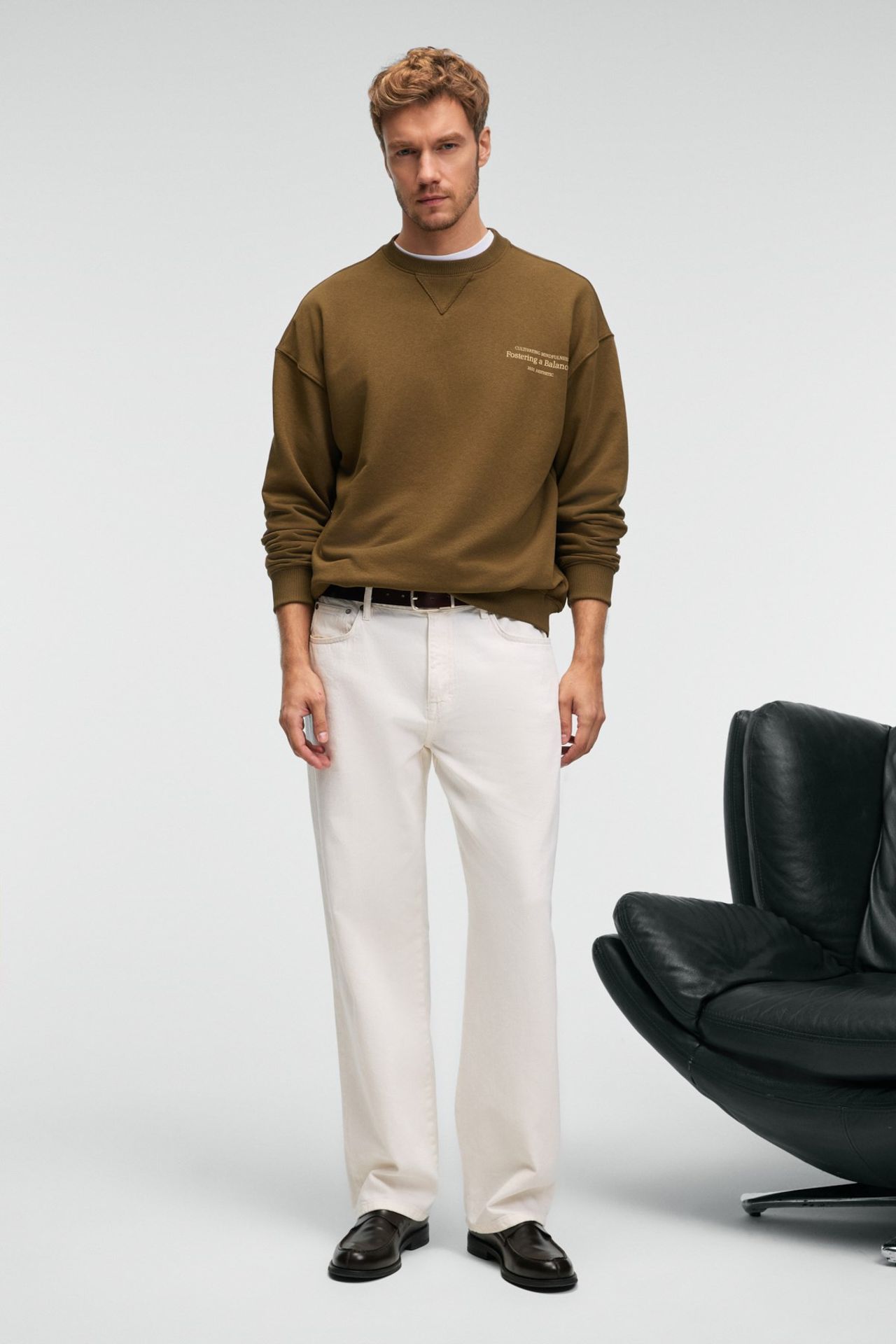 GRIMELANGE Fitilli Bisiklet Yaka Sweatshirt 2