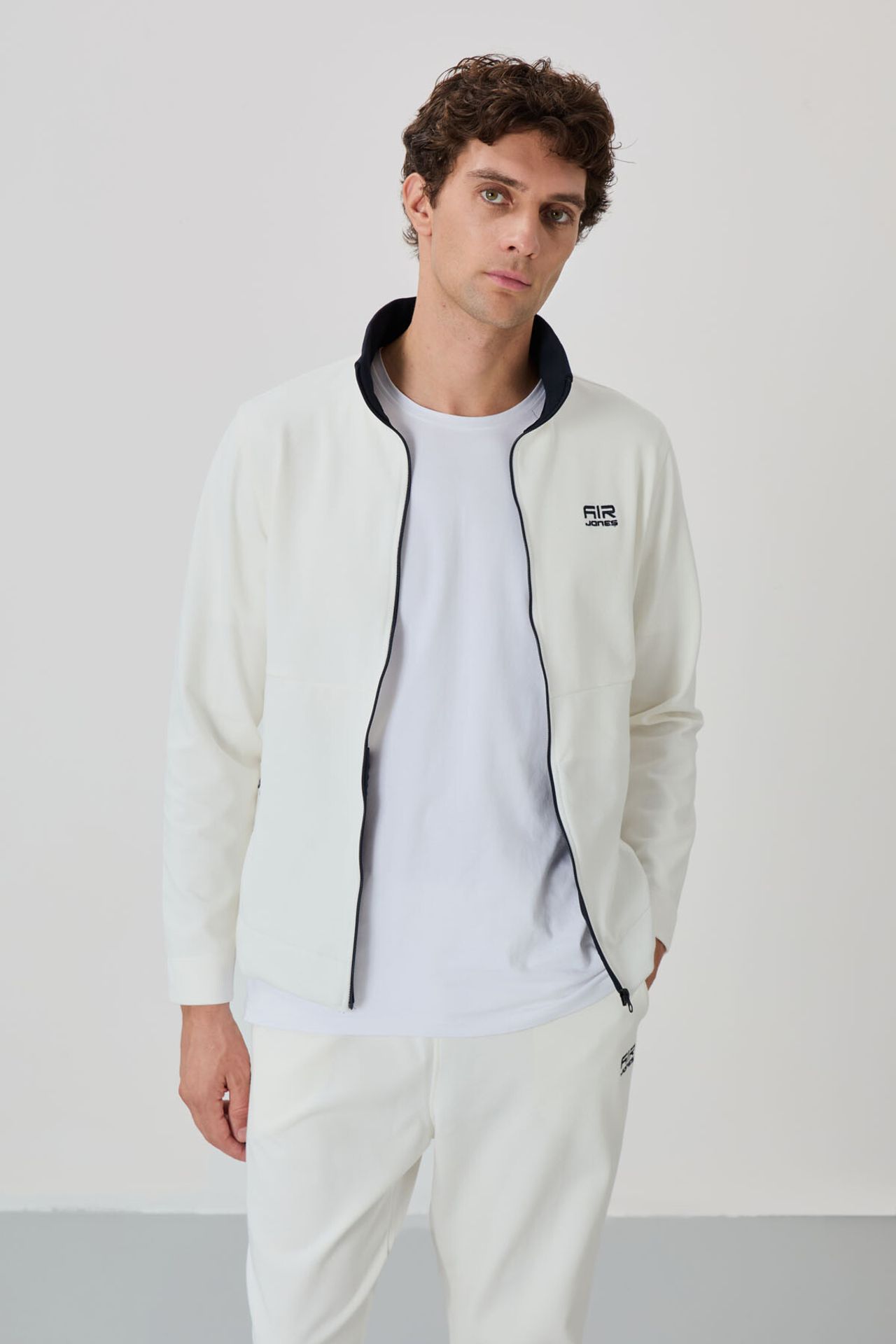 TOMMY Men's Zip-collar Sweatshirt And Pants Set 2