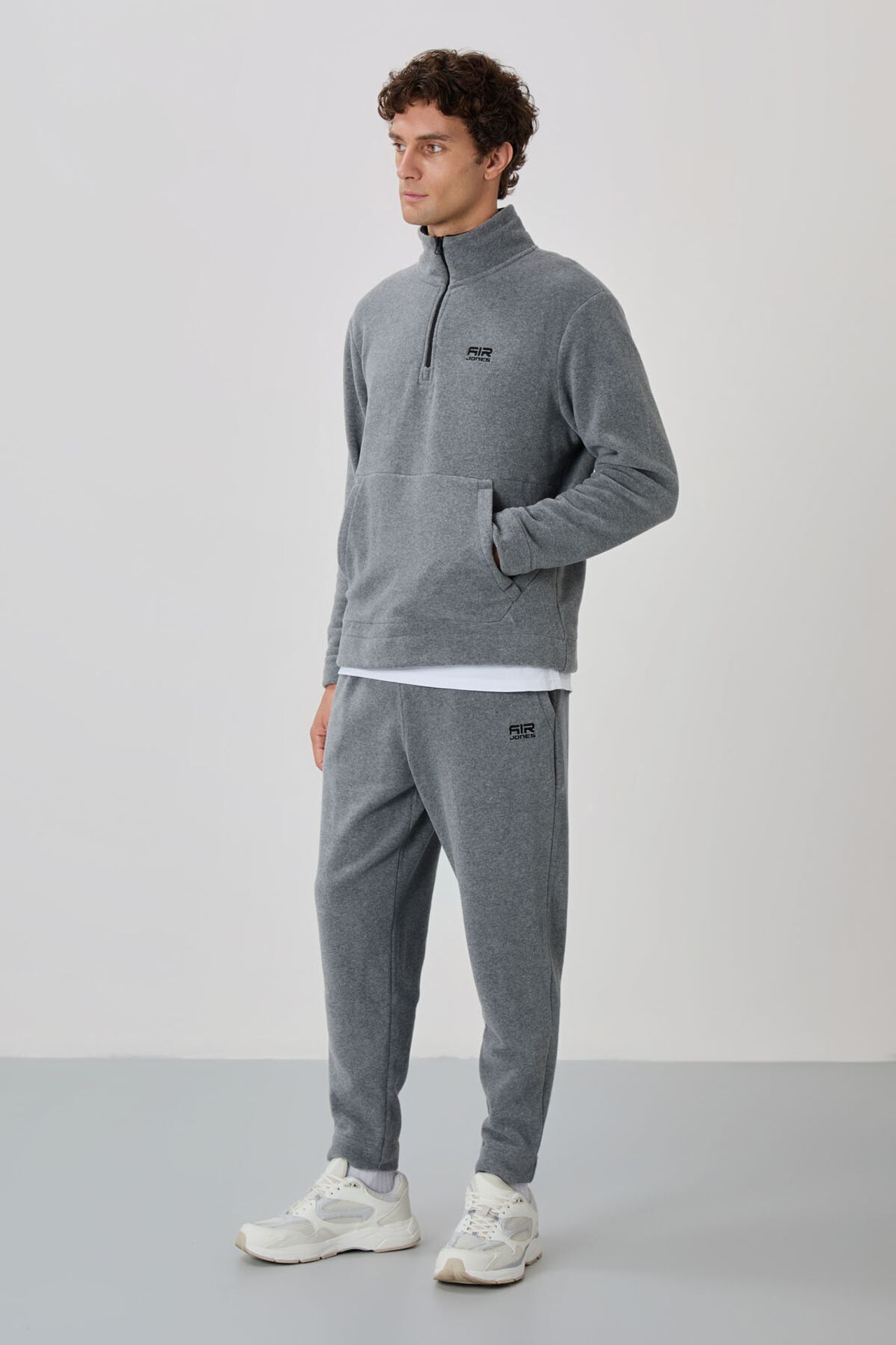 TOMMY Men's Zipper Collar Sweatshirt And Pants Set 5