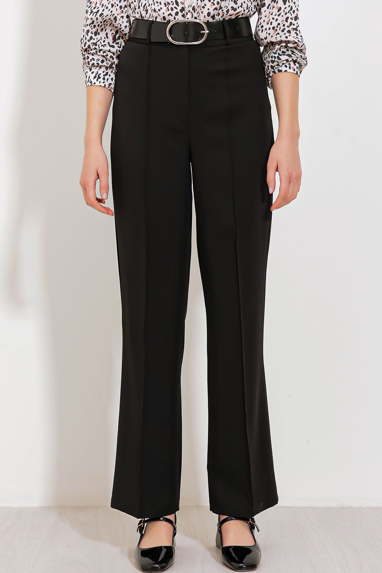 BDART High Waist Straight Leg Crepe Pants 3