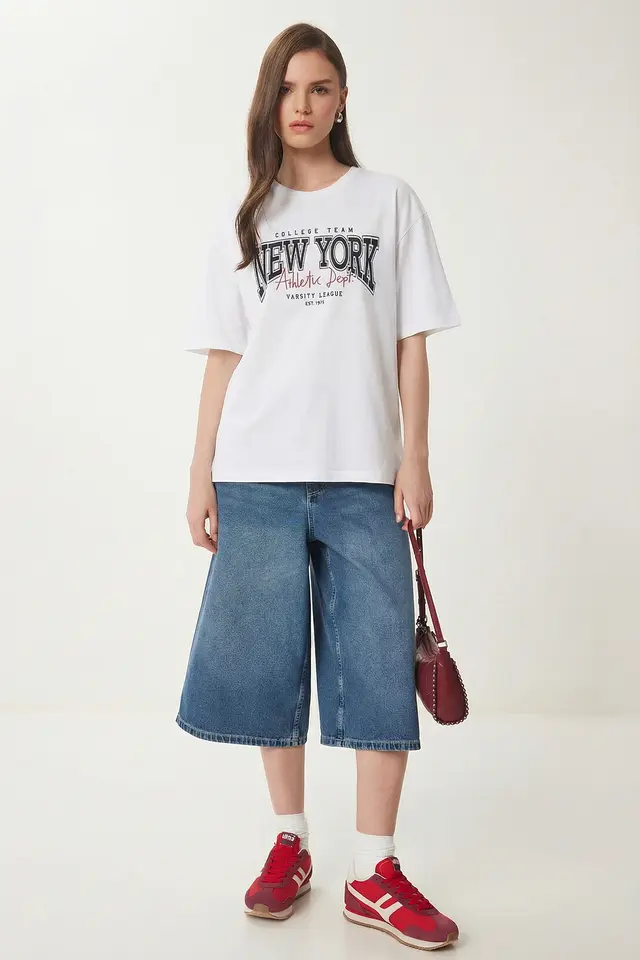 ISTANBUL Oversized Printed Crew Neck T-Shirt