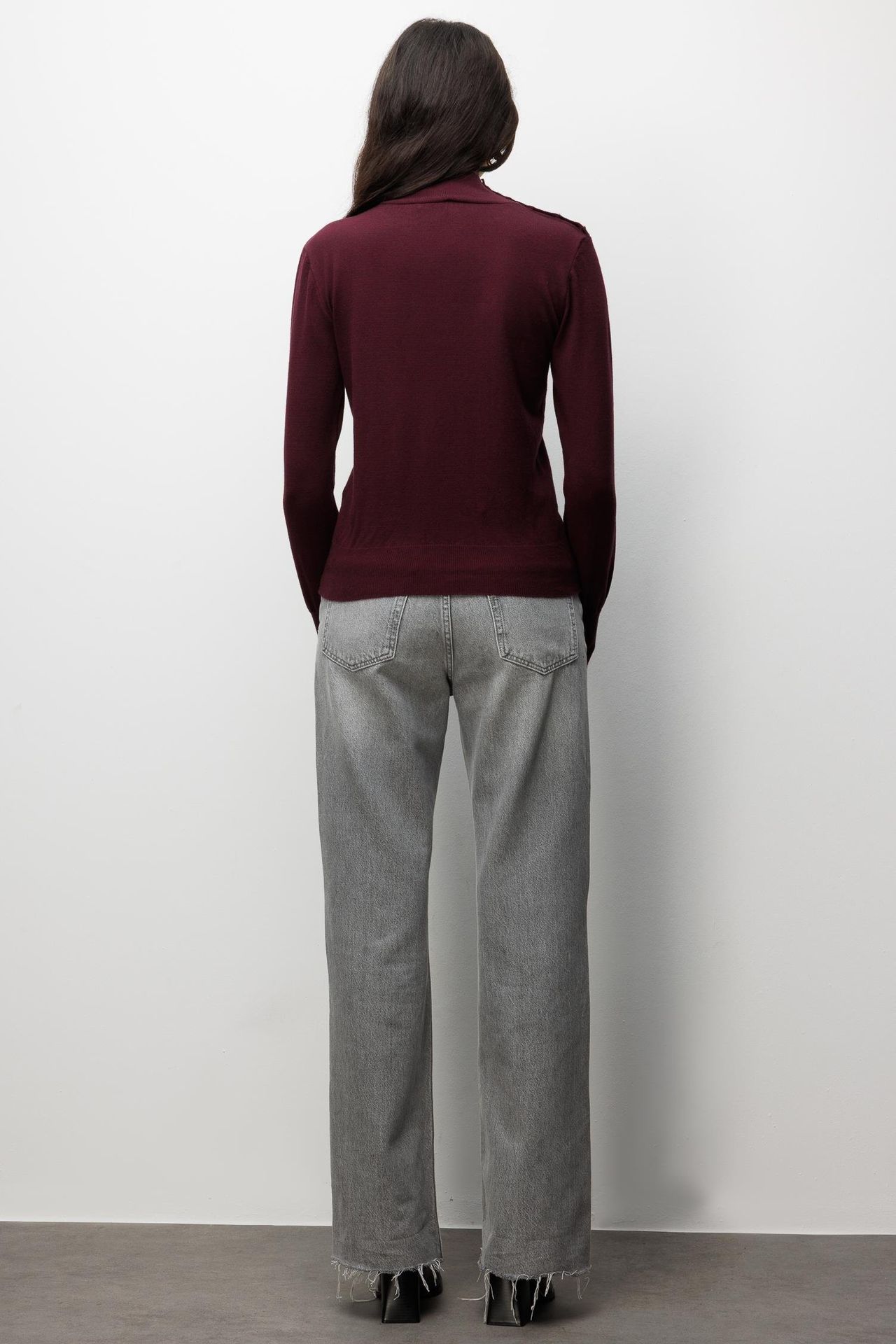 MIXRAY Turtleneck Knit Sweater 4