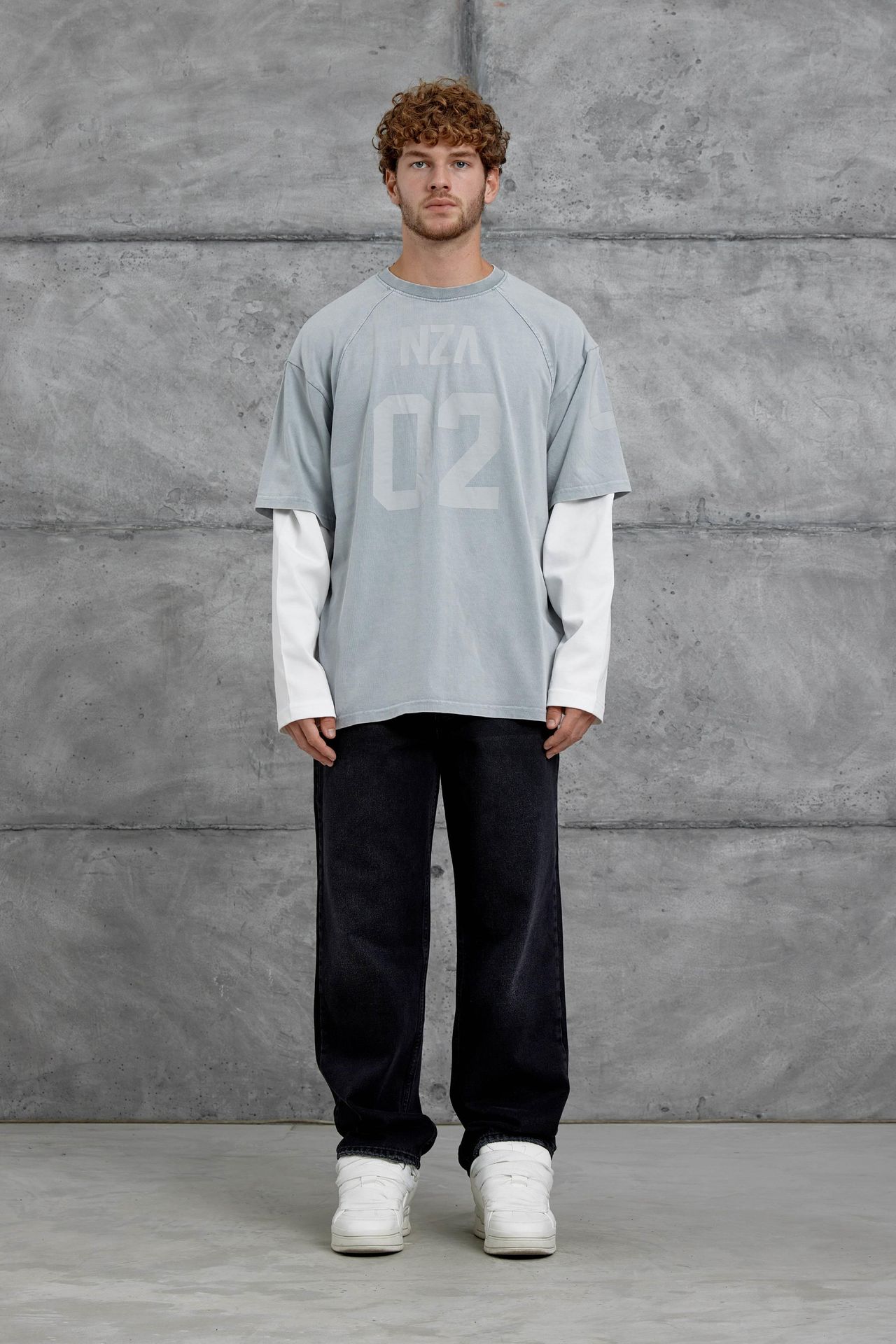 NOMARC Baskılı Oversize Bisiklet Yaka Sweatshirt 4