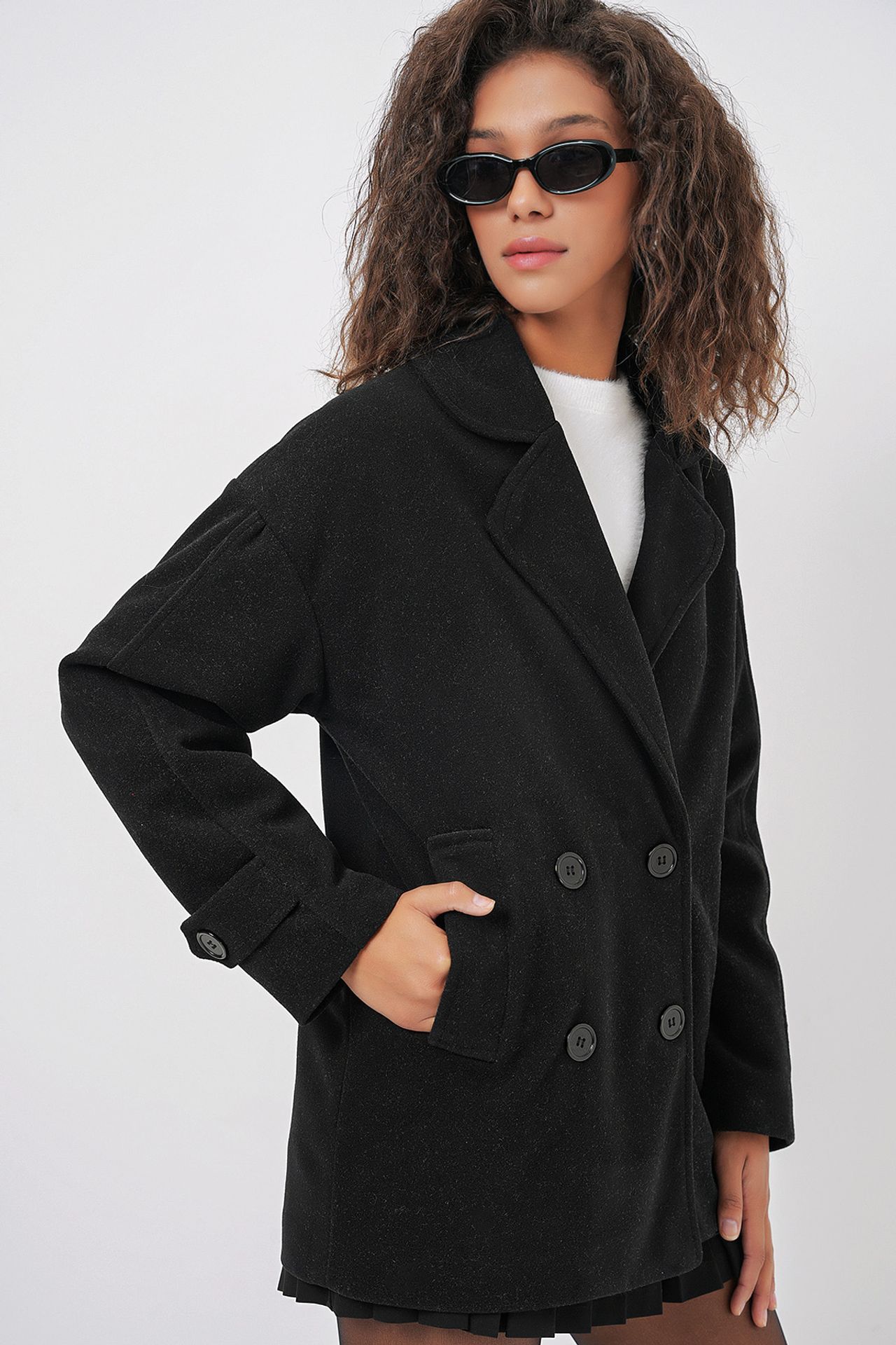 BDART Relaxed Fit Shawl Collar Buttoned Coat 4