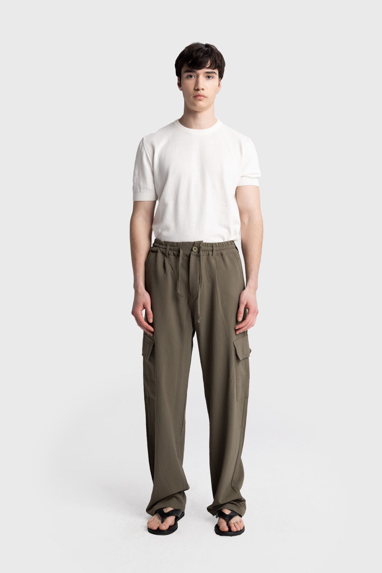 GIESTO Men's Cotton Straight-Leg Knit Pants 1