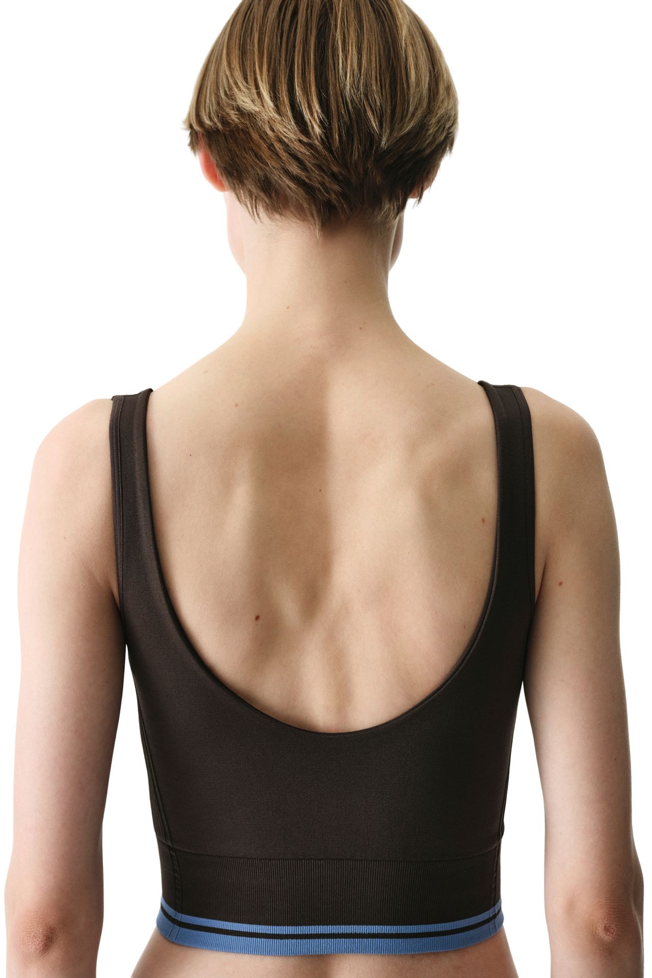 PENTI Seamless Heart Neckline Removable Padded Sports Bra 2