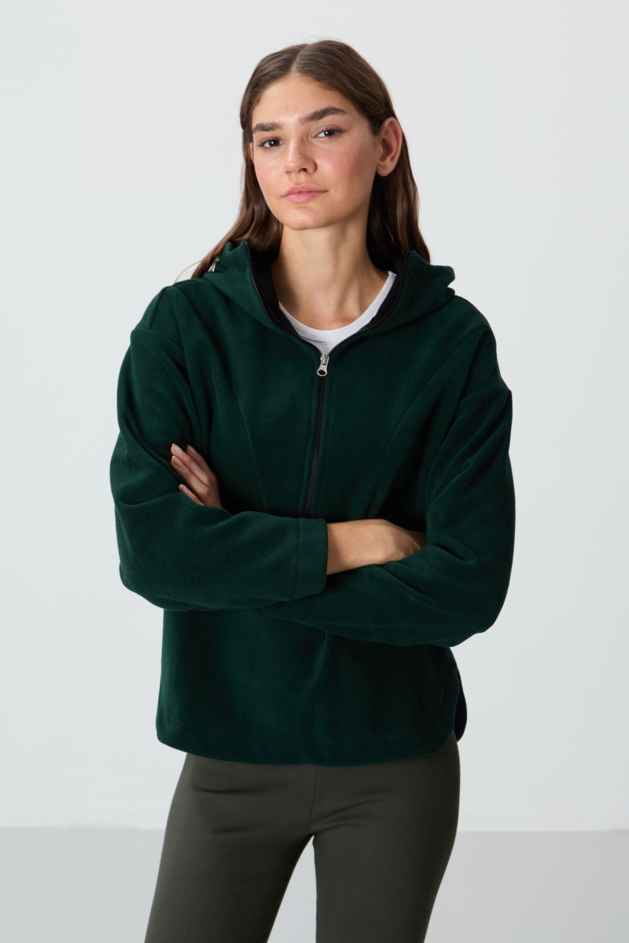 TOMMY Oversized Plush Half-zip Hooded Sweatshirt 2