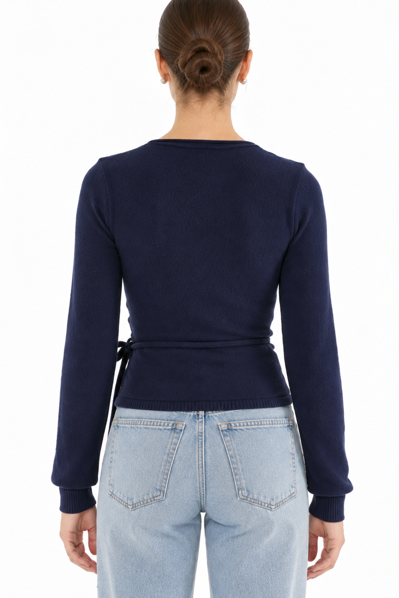 BUSEM Belted Ribbed Knit Cardigan 4