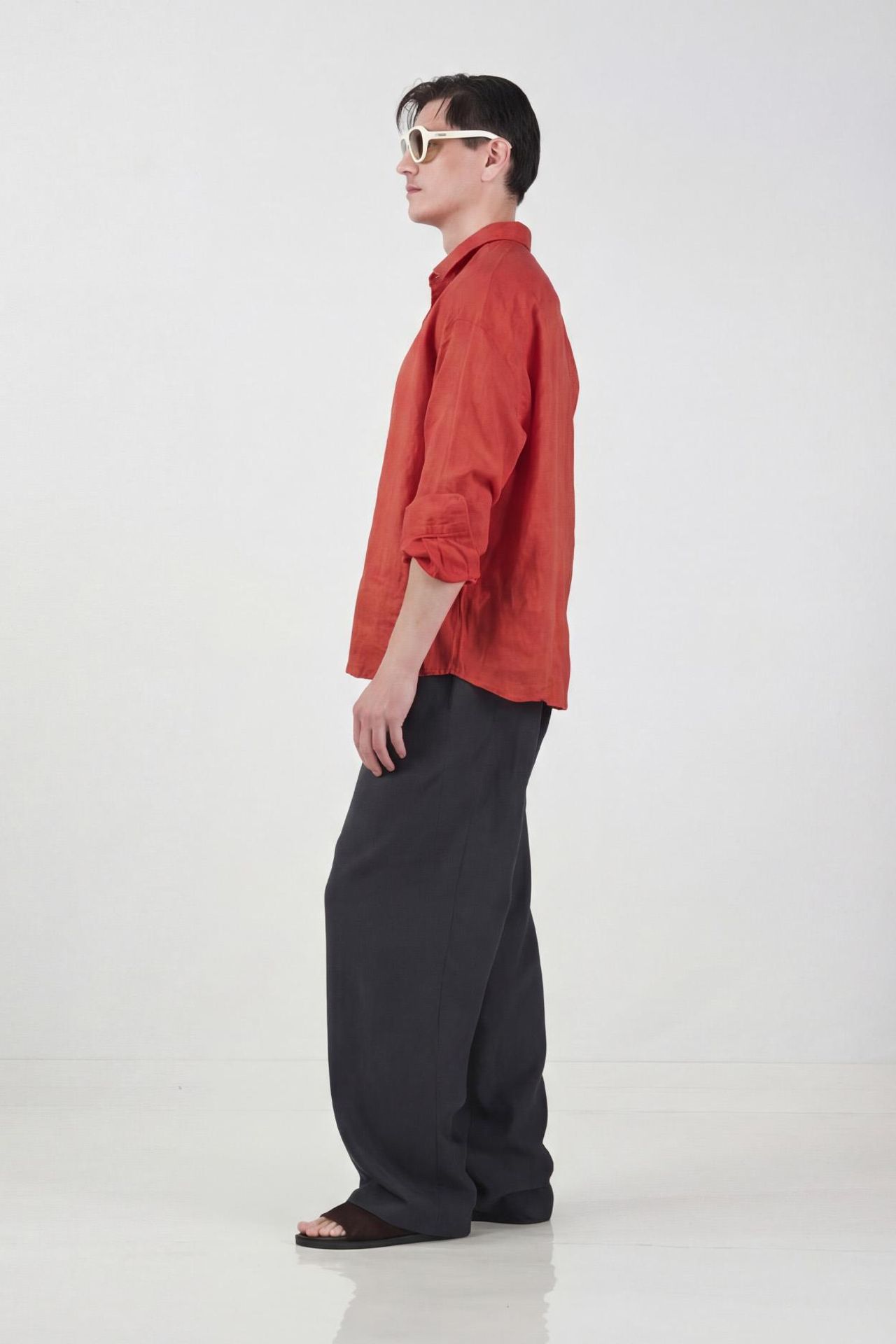 GIESTO Men's Oversized Linen Overshirt 2