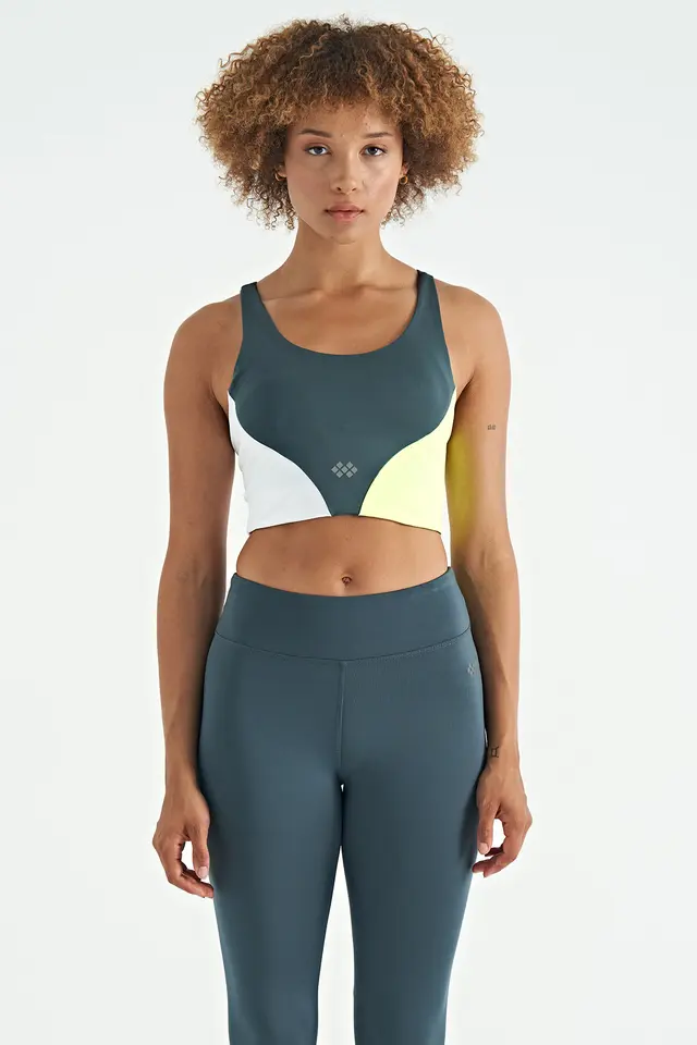 TOMMY Women's Colour-block Cropped Sports Top