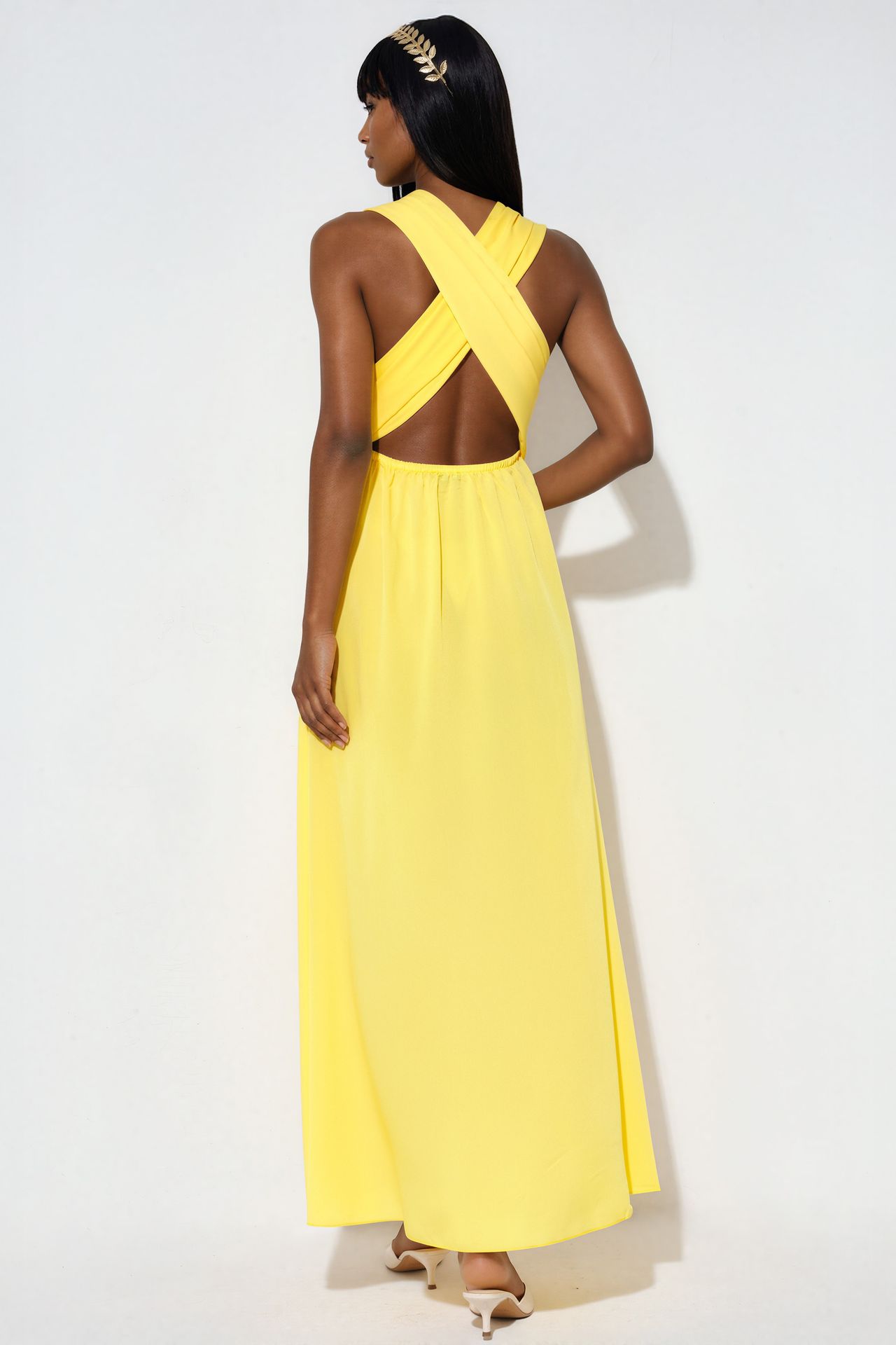 MSN Fitted Maxi Dress With Slit 3