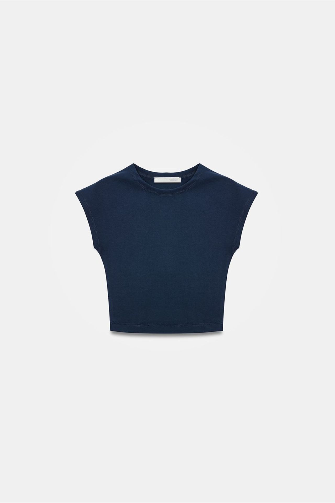 DILVIN Dar Kesim Kısa Jersey Bluz 5