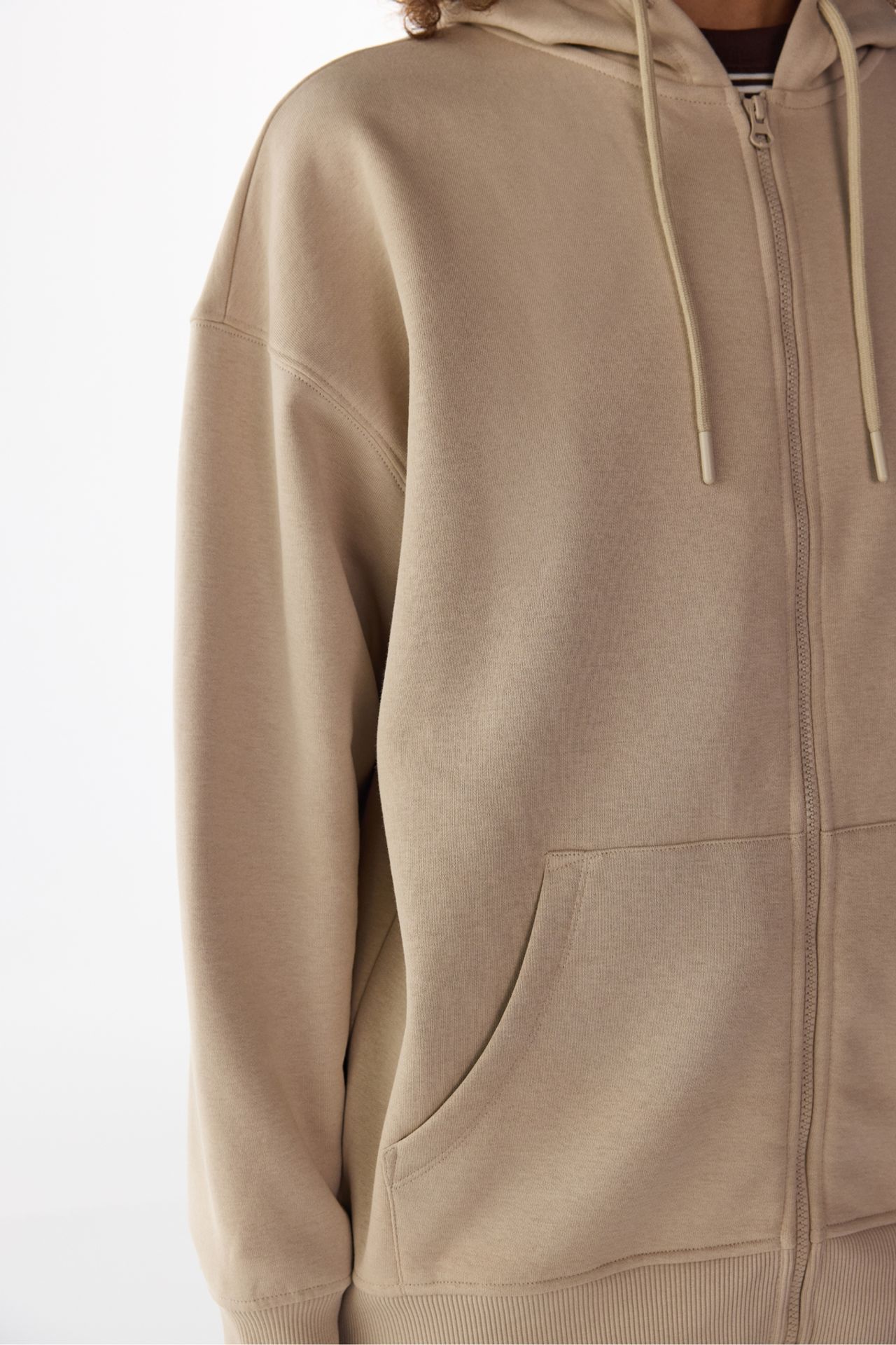 PENTI Brushed Zip Hooded Sweatshirt 4