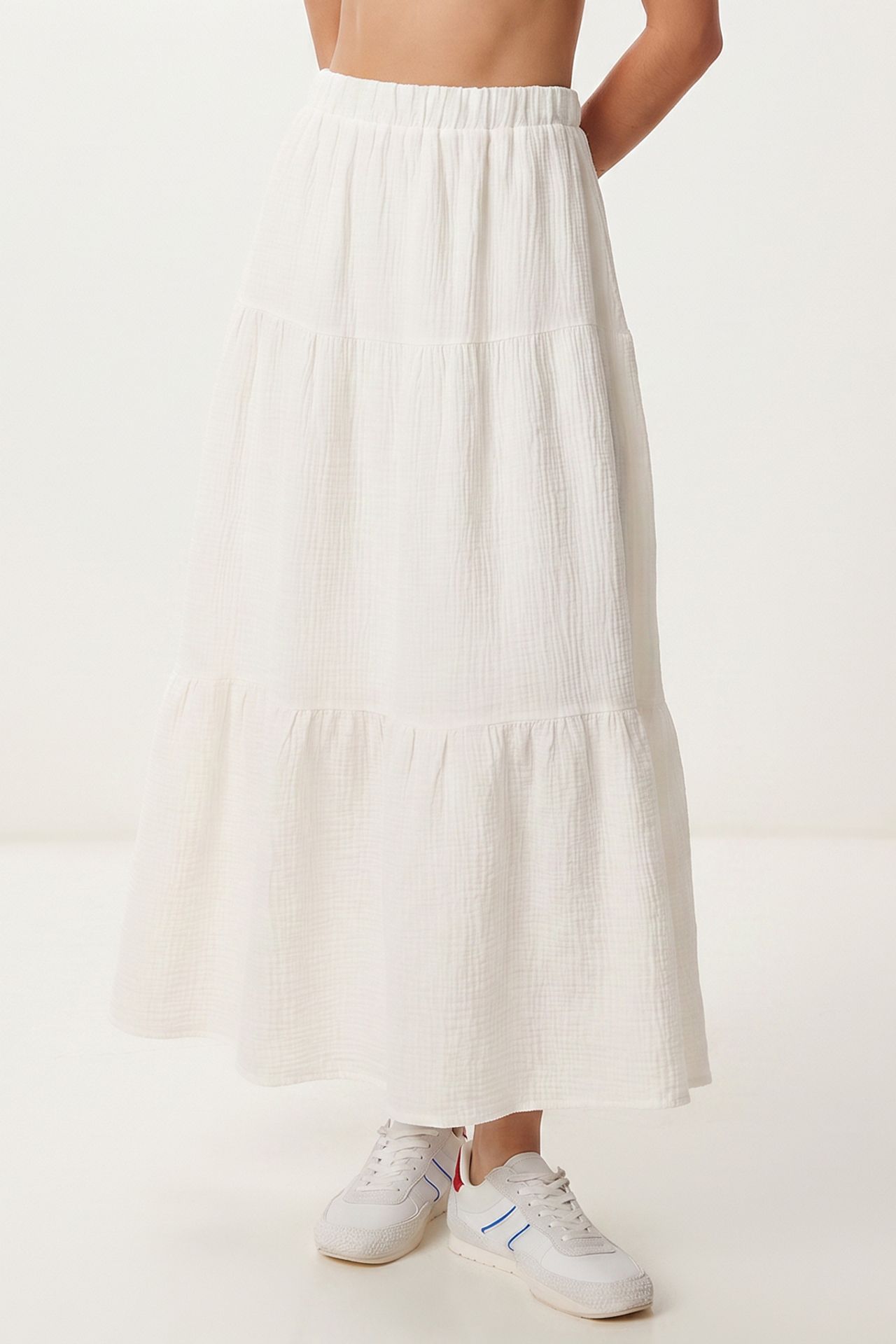 ISTANBUL High Waist A-Line Maxi Skirt 4