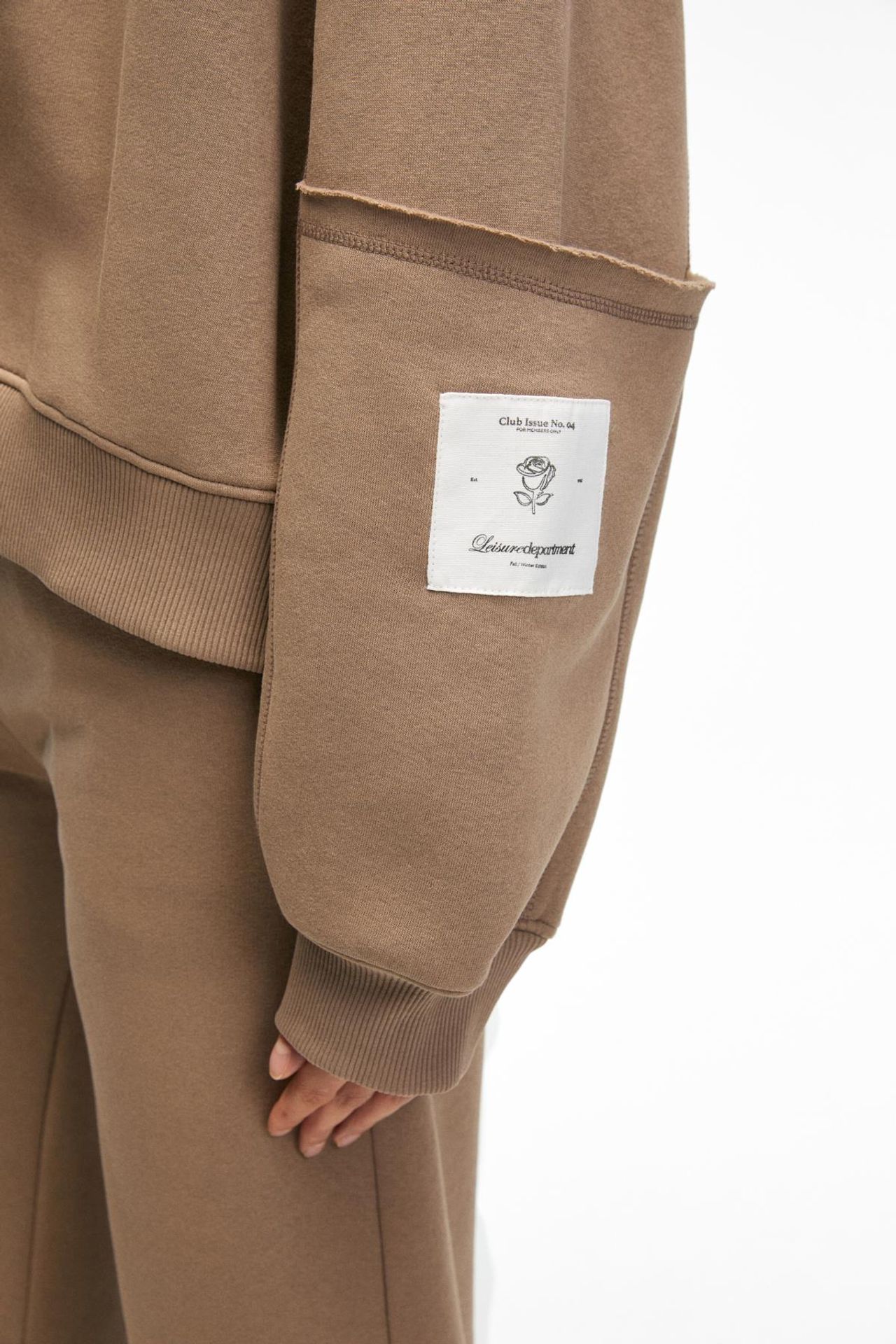 GRIMELANGE Oversized Hooded Half-Zip Sweatshirt 3