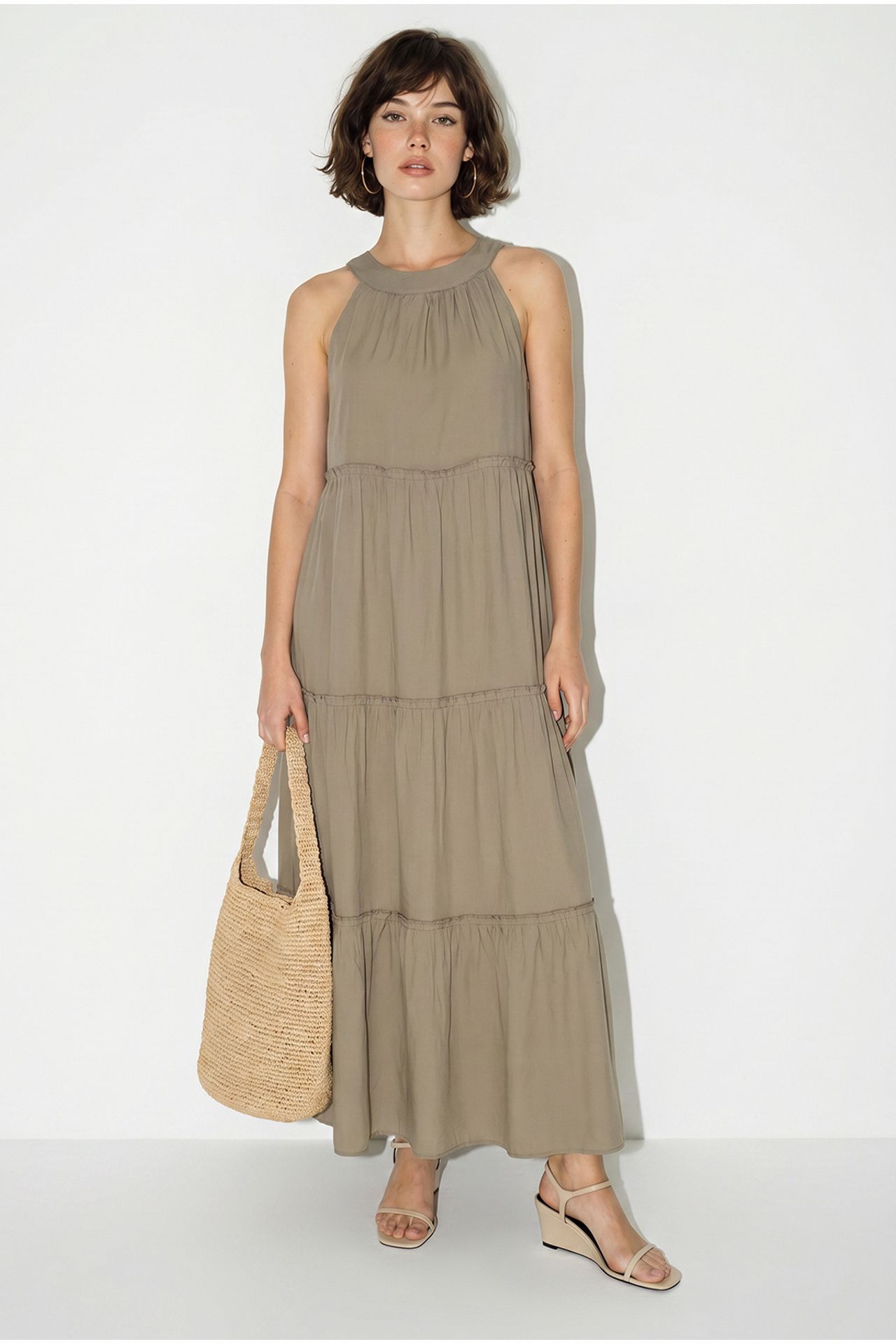 LUCCI Women’s Halter Maxi Dress 2