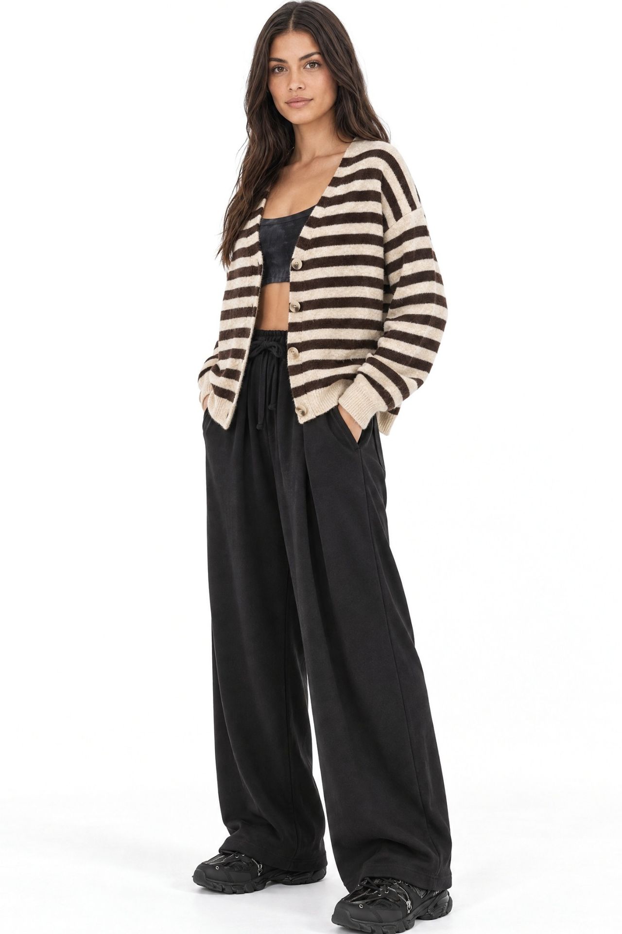 MIXRAY Cotton Blend Cardigan
