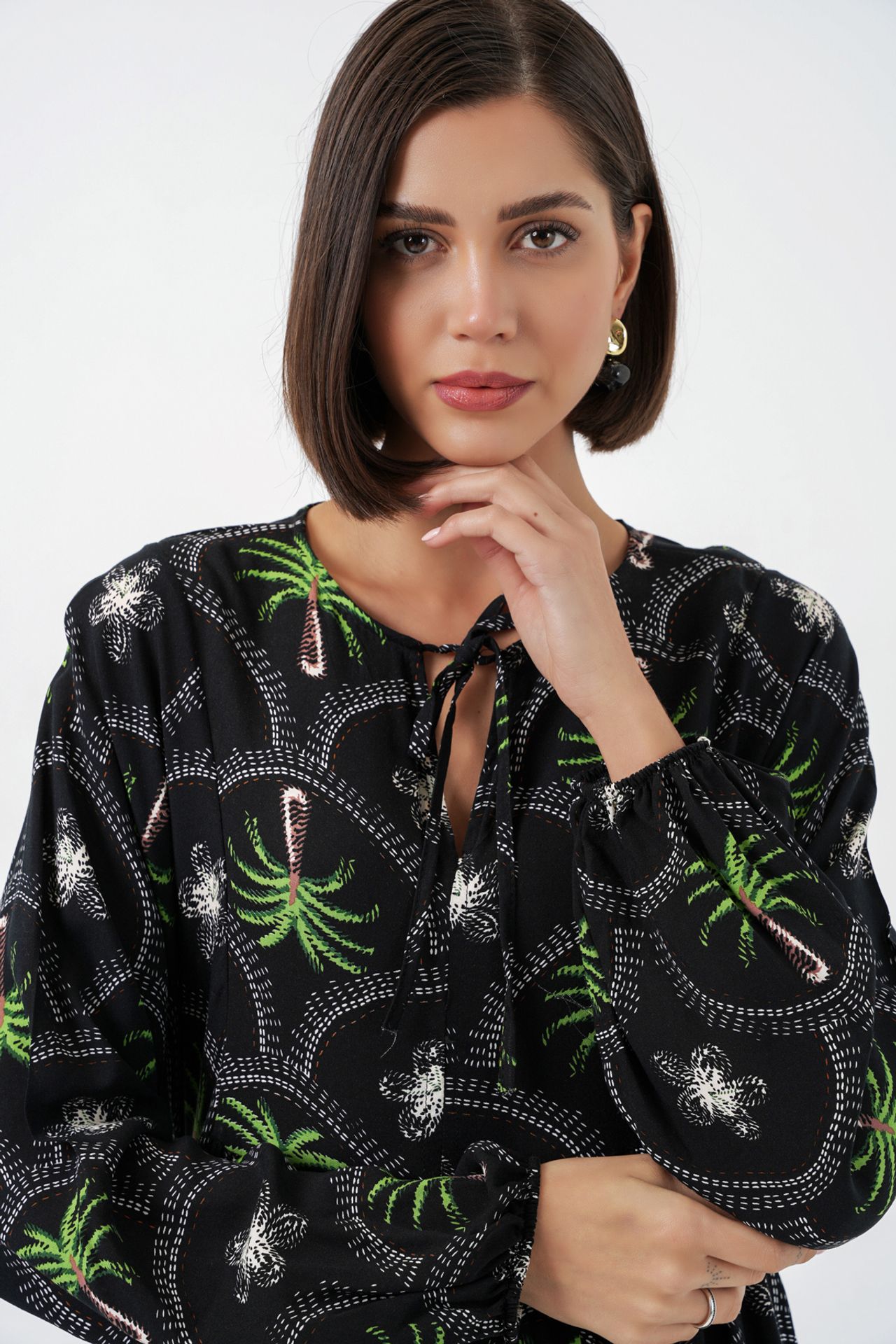 BDART Tropical Printed Maxi Dress with Button Closure 4