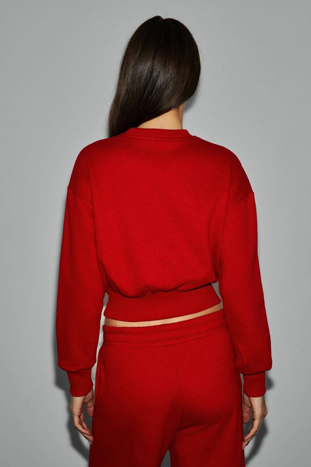 GRIMELANGE Crop Crew Neck Sweatshirt 5