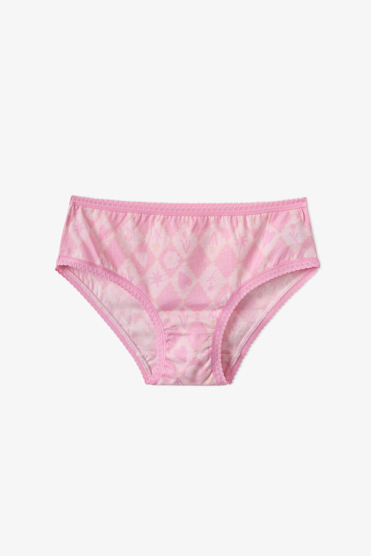 PENTI Girls' Princess Print Floral Cotton Briefs 6