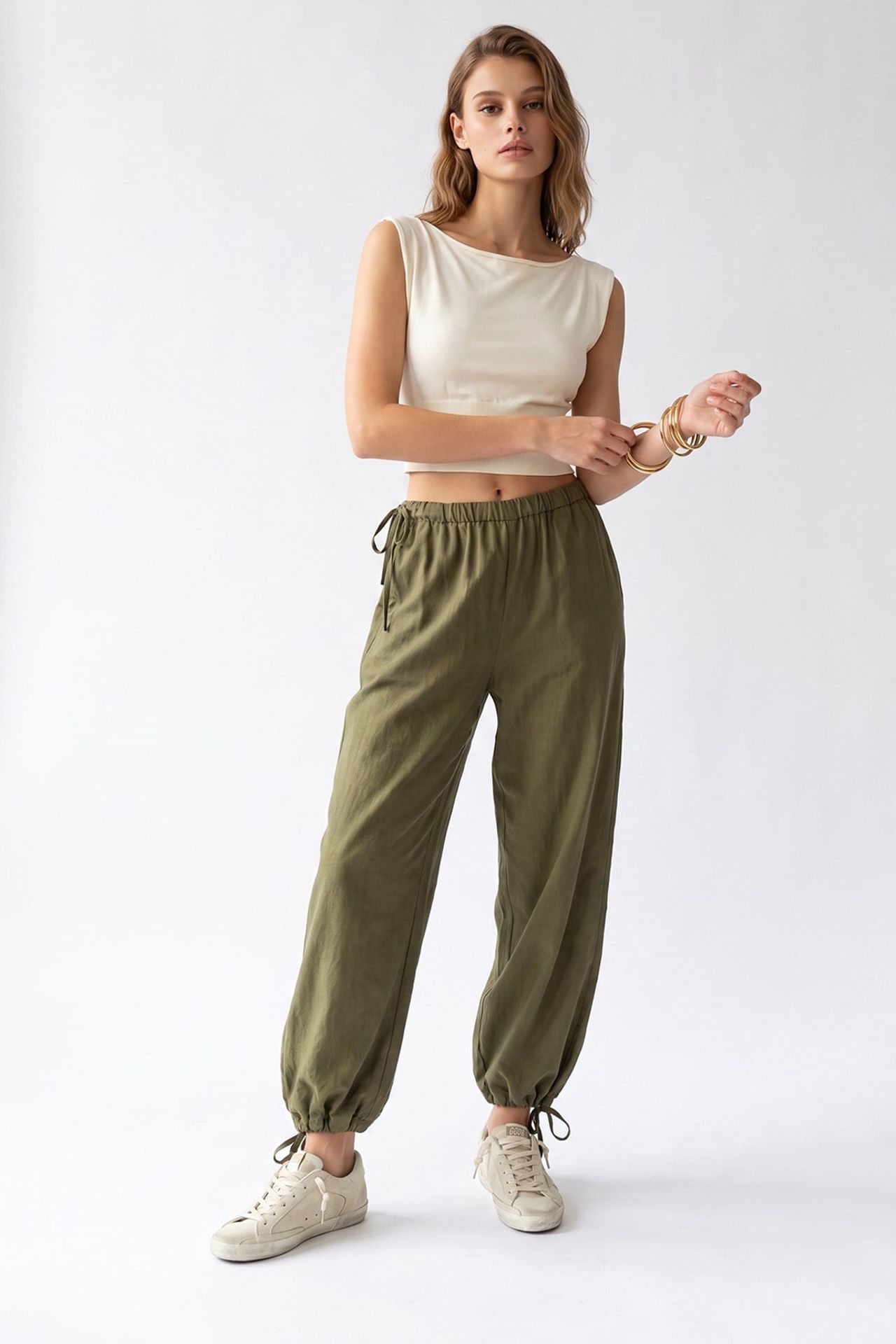 MIXRAY Tencel Düz Paça Pantolon 5