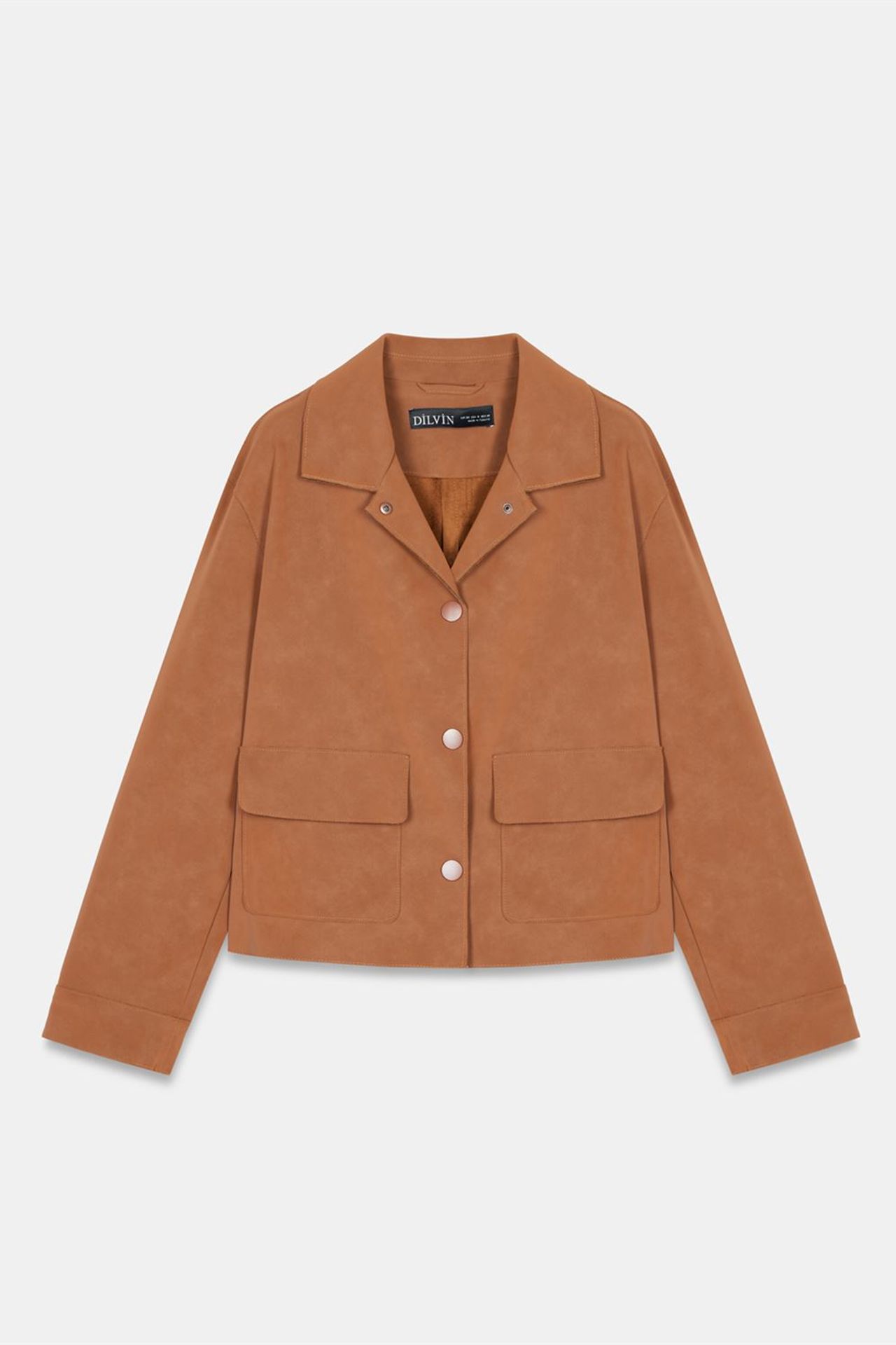 DILVIN Women’s Crop Faux Suede Jacket 5