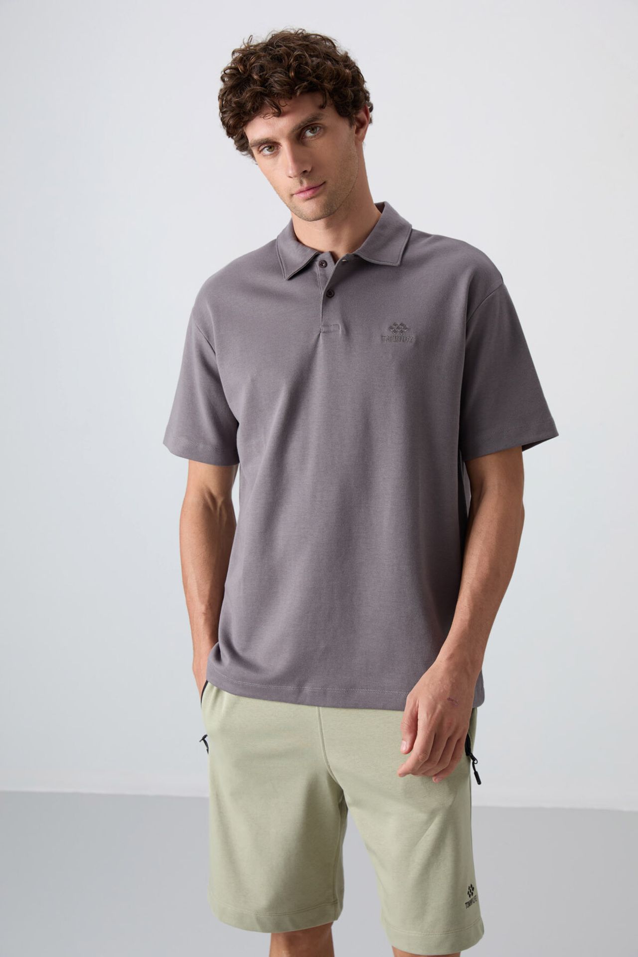TOMMY Men's Oversized Polo T-Shirt 1