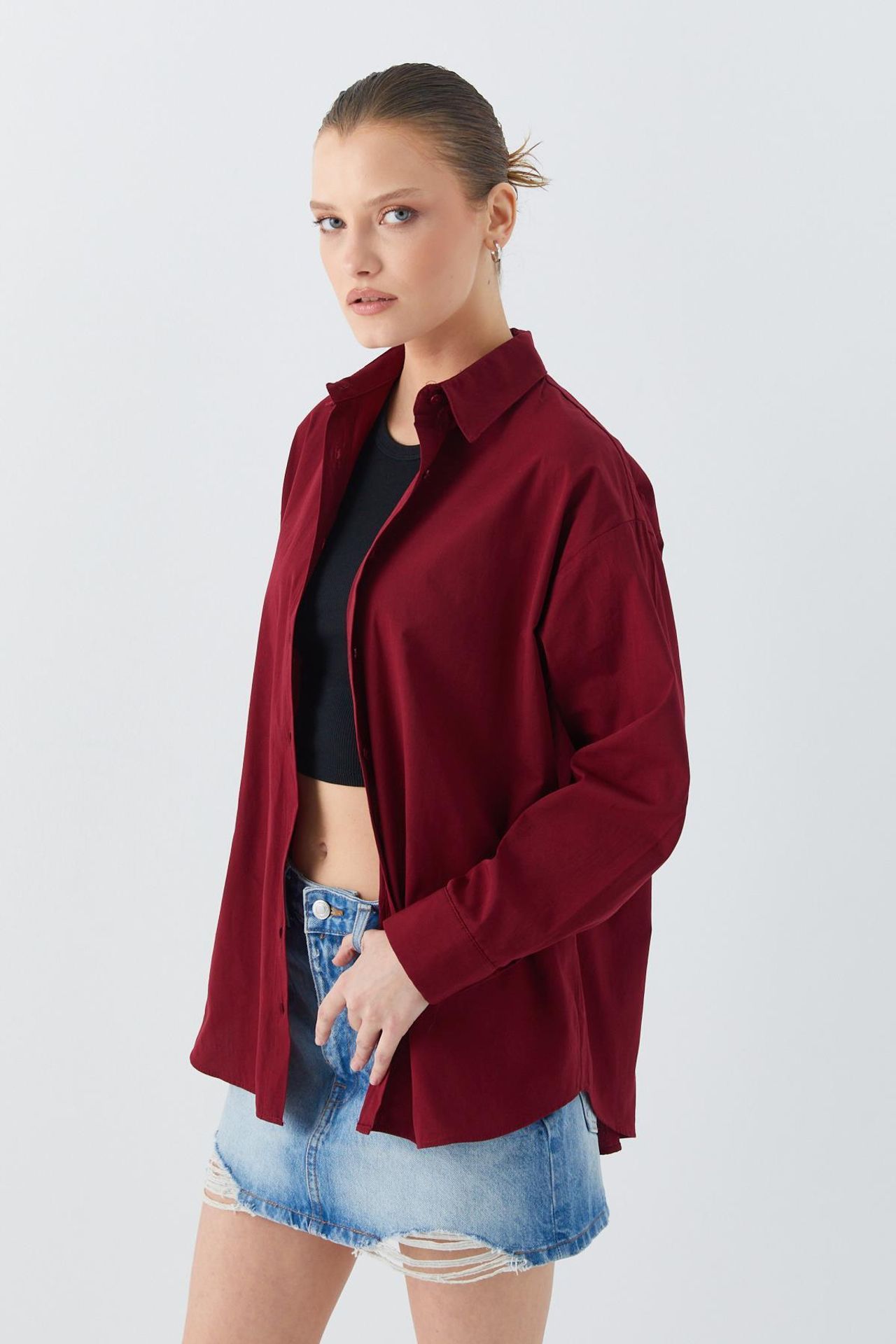 Mixray Long Sleeve Cotton Shirt 3