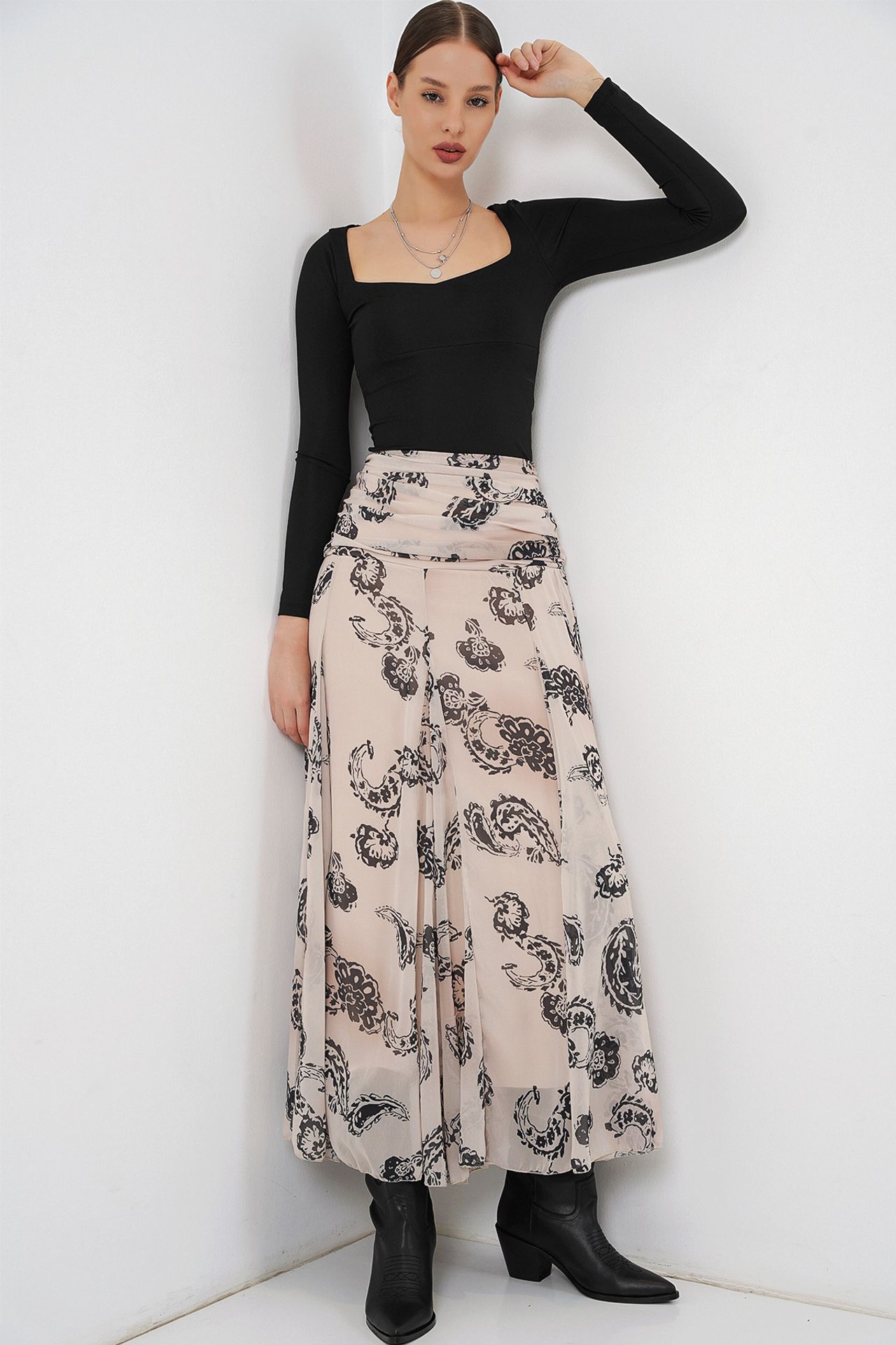 BDART High Waist Paisley Maxi Skirt 5