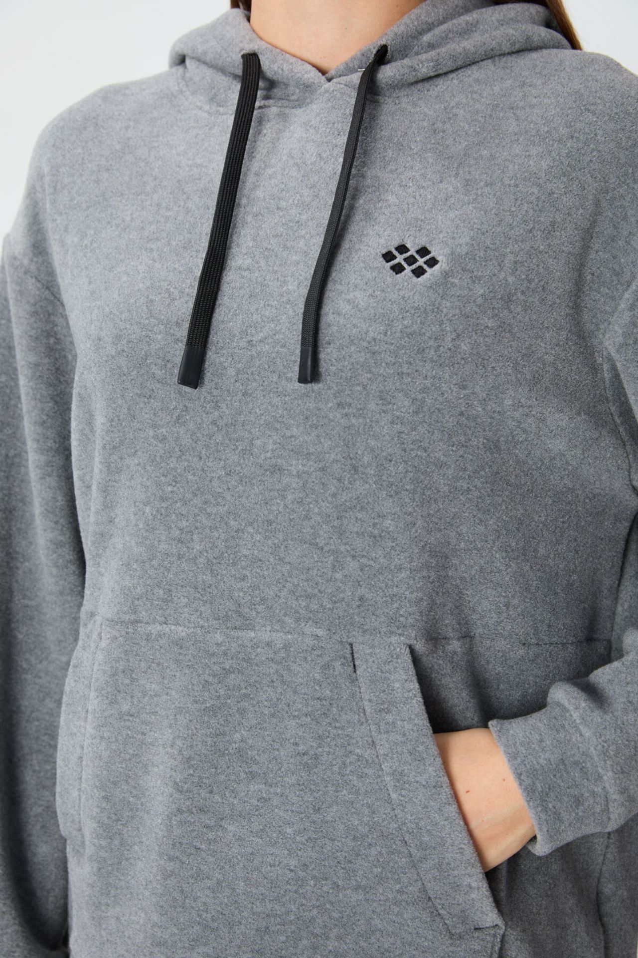 TOMMY Oversized Hooded Plush Sweatshirt 2