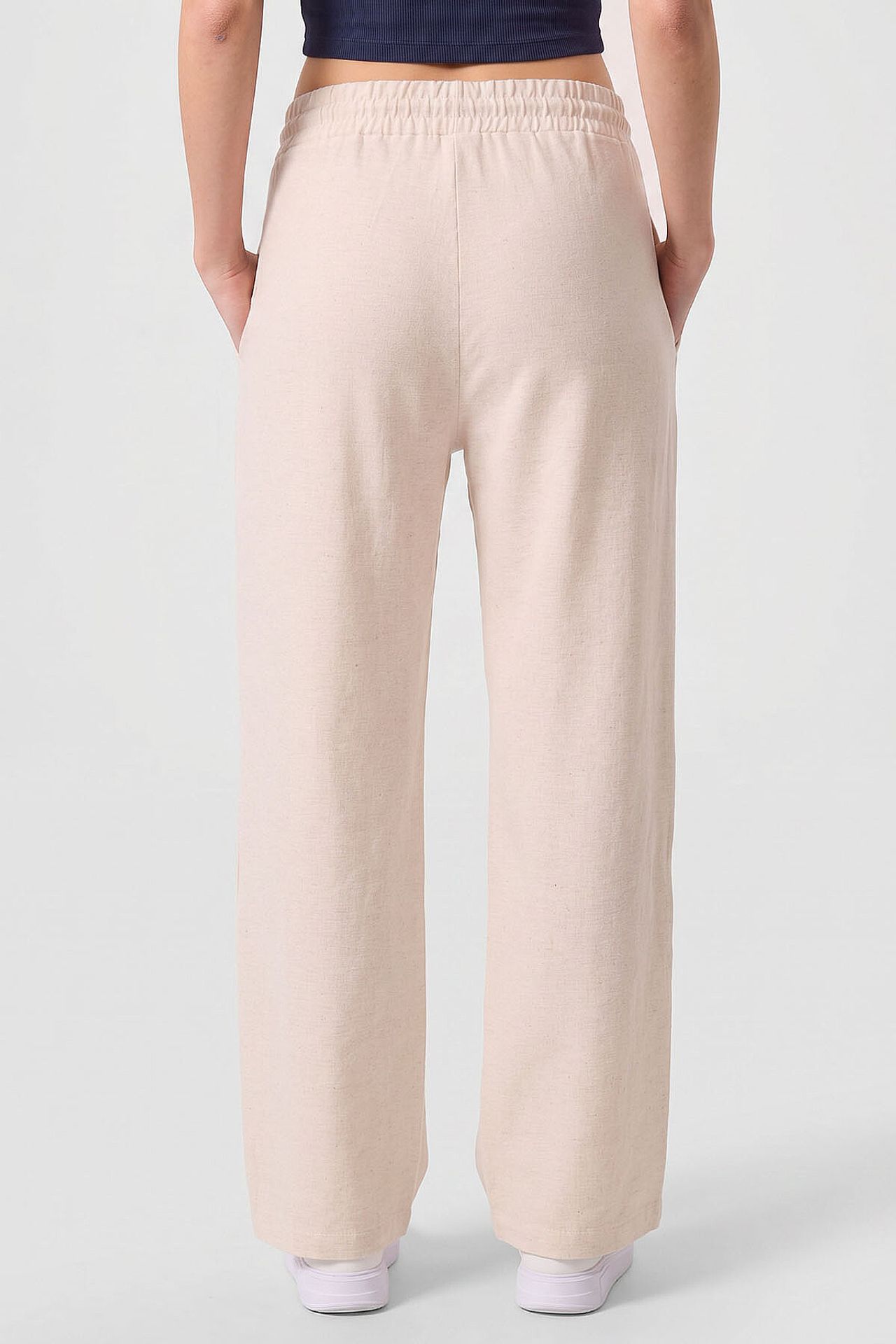 TOMMY Mid Waist Palazzo Pants with Drawstring 5