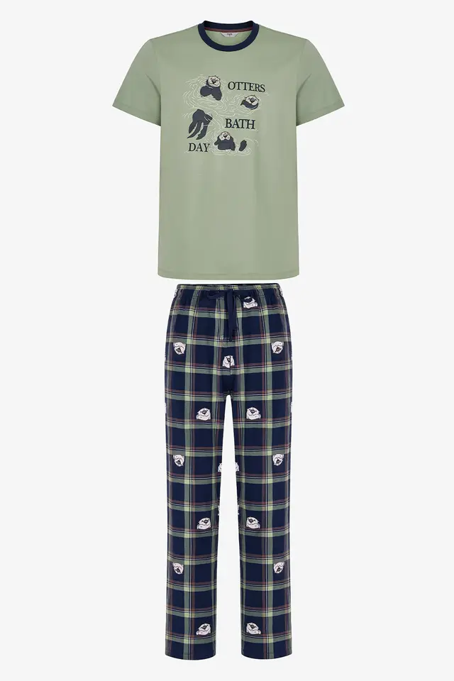 PENTI Men's Other Bath Pants Pajama Set