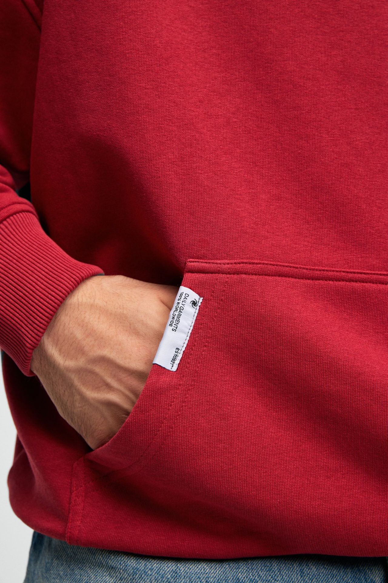 GRIMELANGE Baskılı Kapüşonlu Cepli Sweatshirt 5