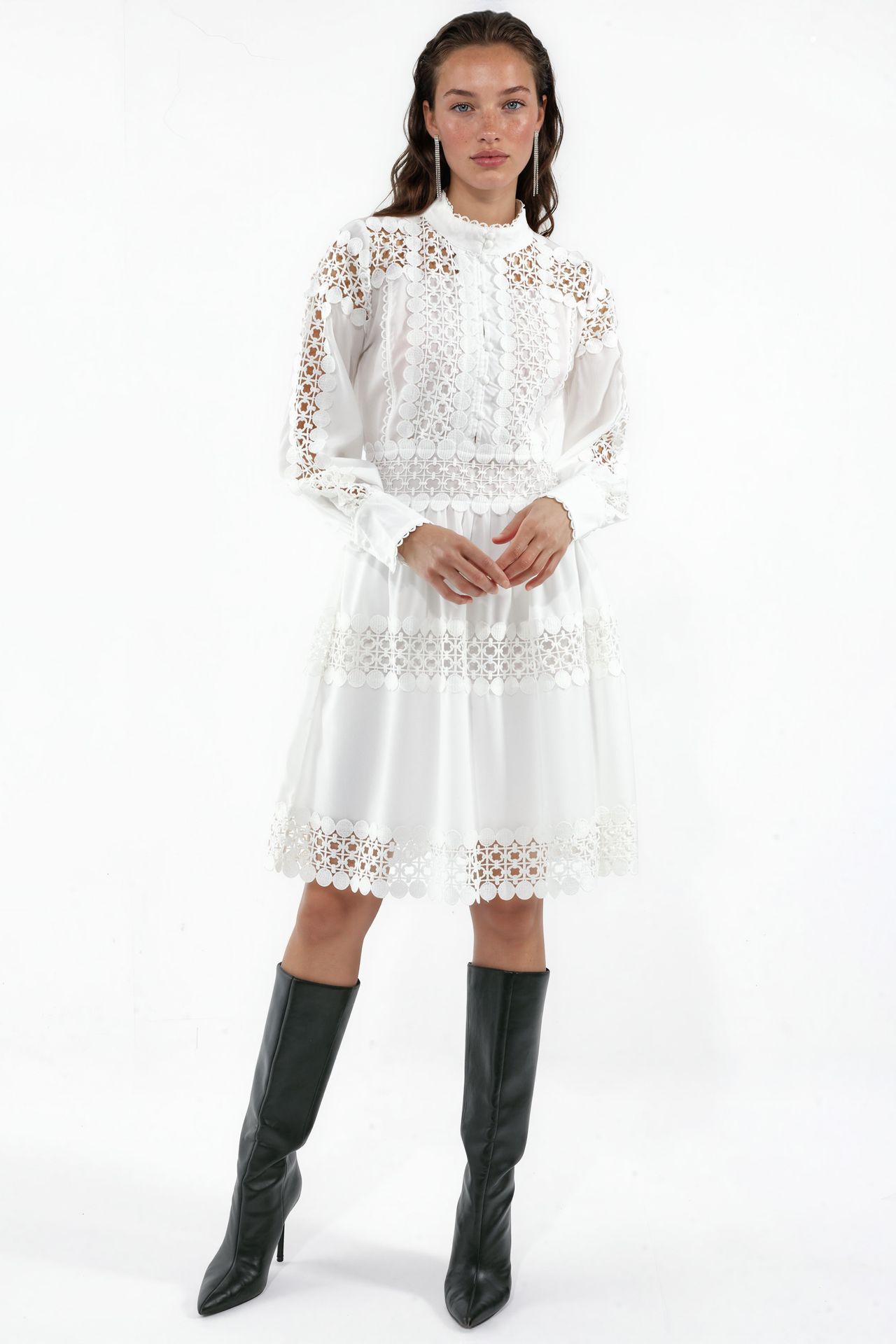 MSN Lace A-Line Mini Dress 1