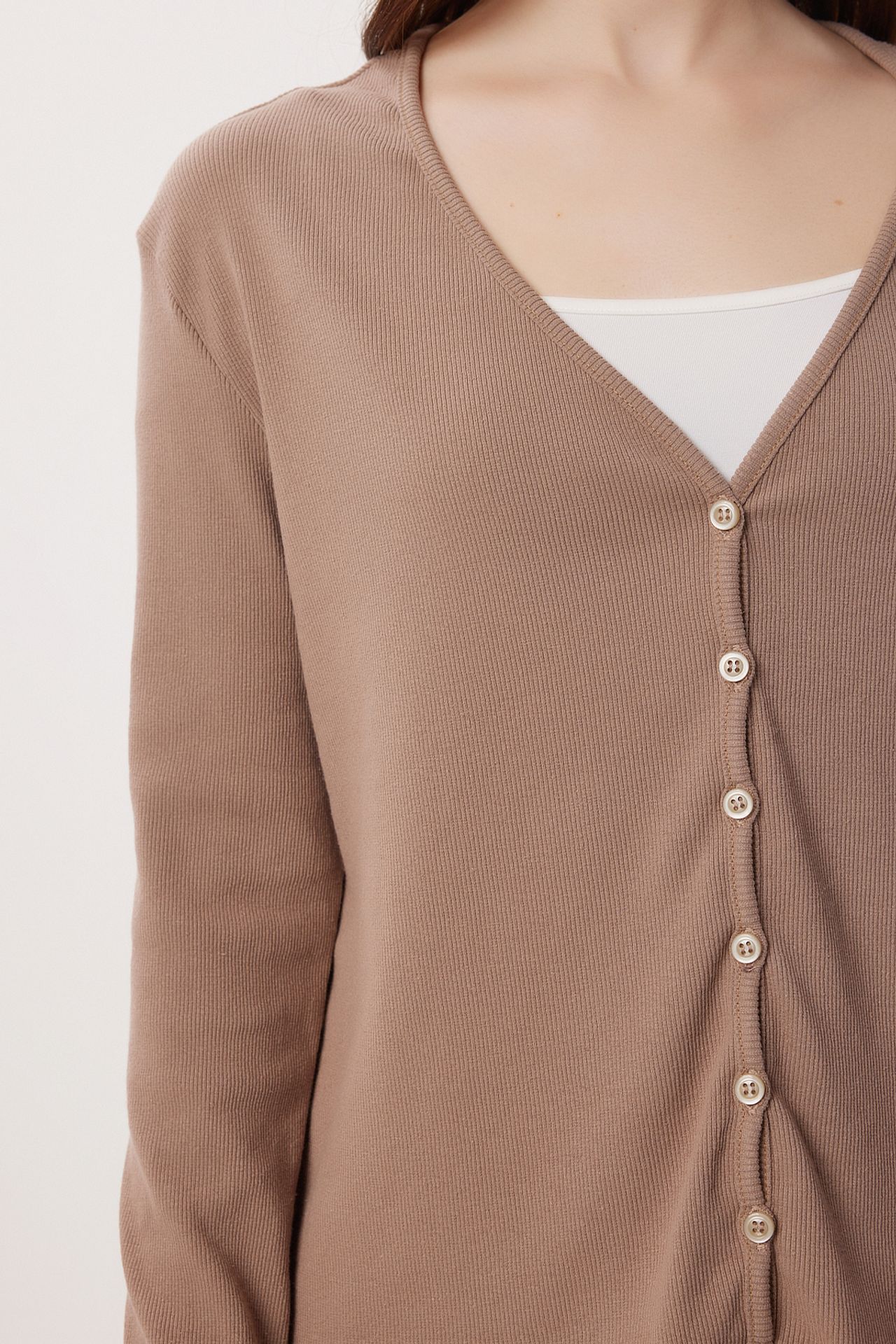 ISTANBUL V-neck Buttoned Long Cardigan and Pants Pajama Set 4