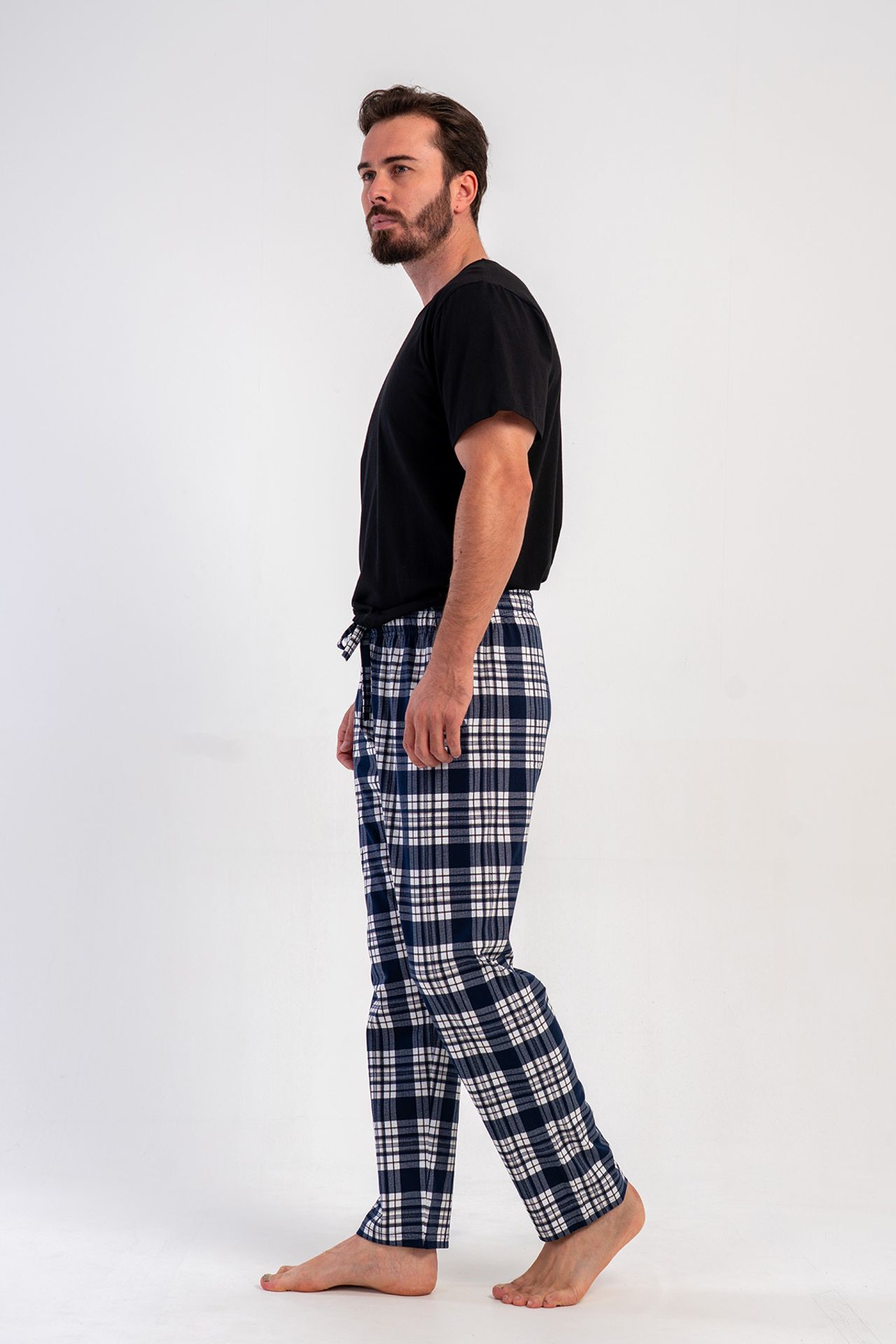 YAKE Rahat Düz Paça Pijama Altı 4