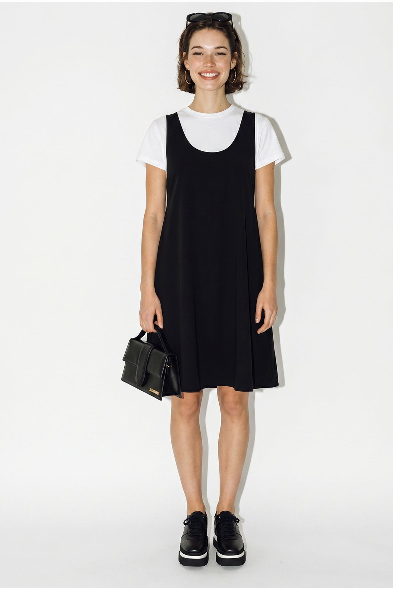 LUCCI Sleeveless A-line Mini Dress With Pockets 3