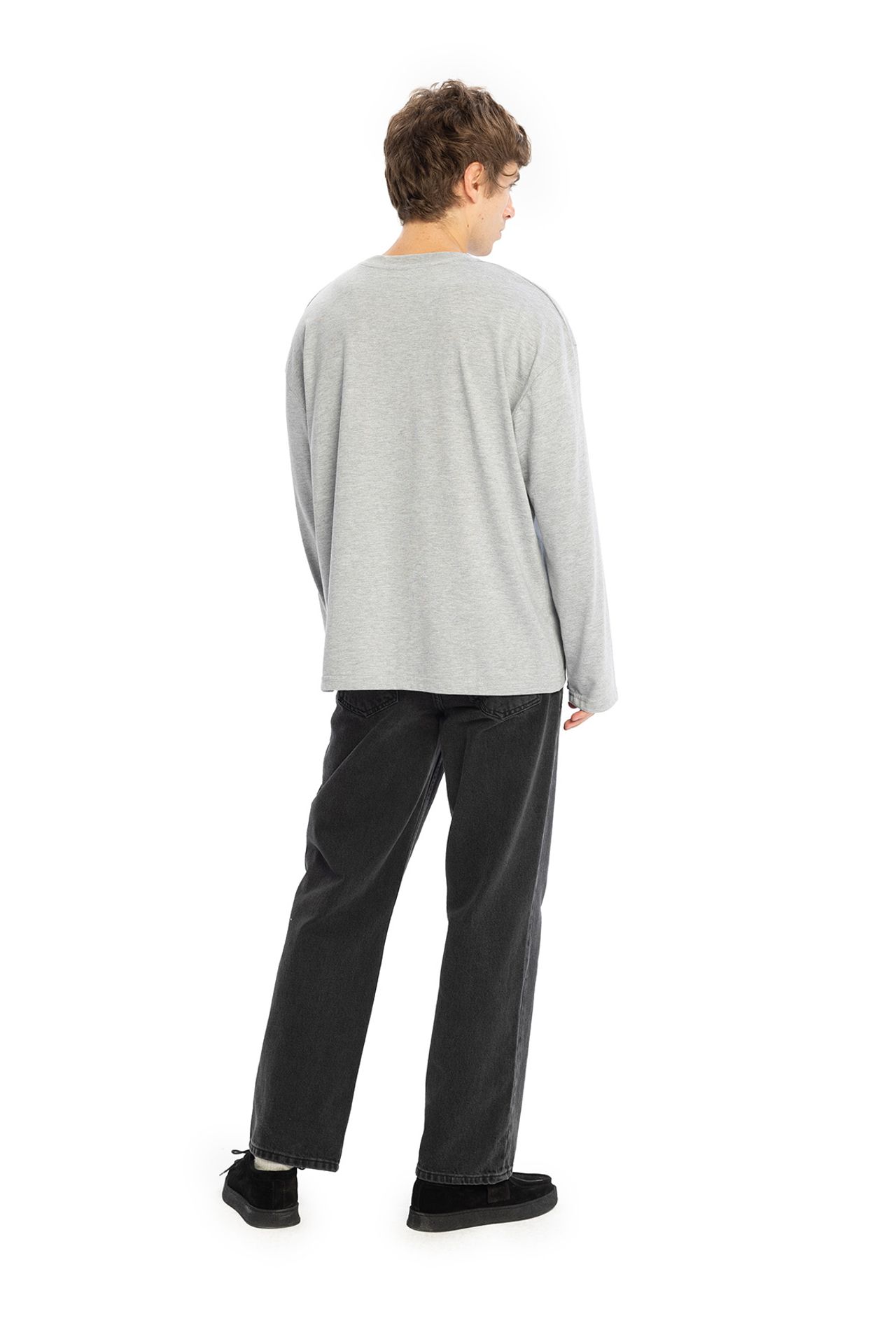 GIESTO Comfort Fit Long Sleeve Crew Neck Cotton T-Shirt 5