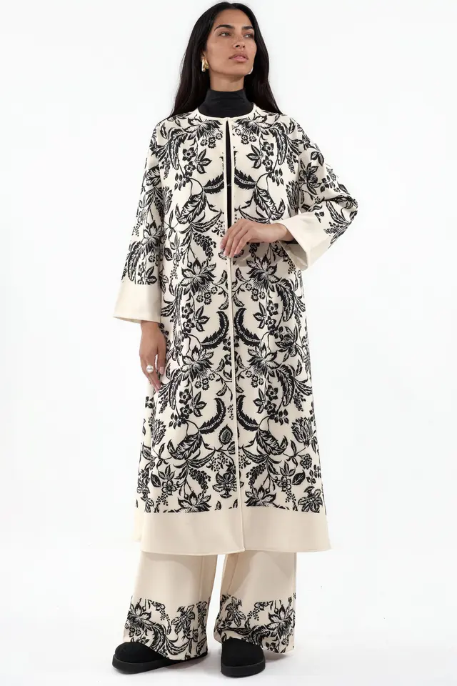 MSN Floral Tunic And Wide-Leg Pants Set