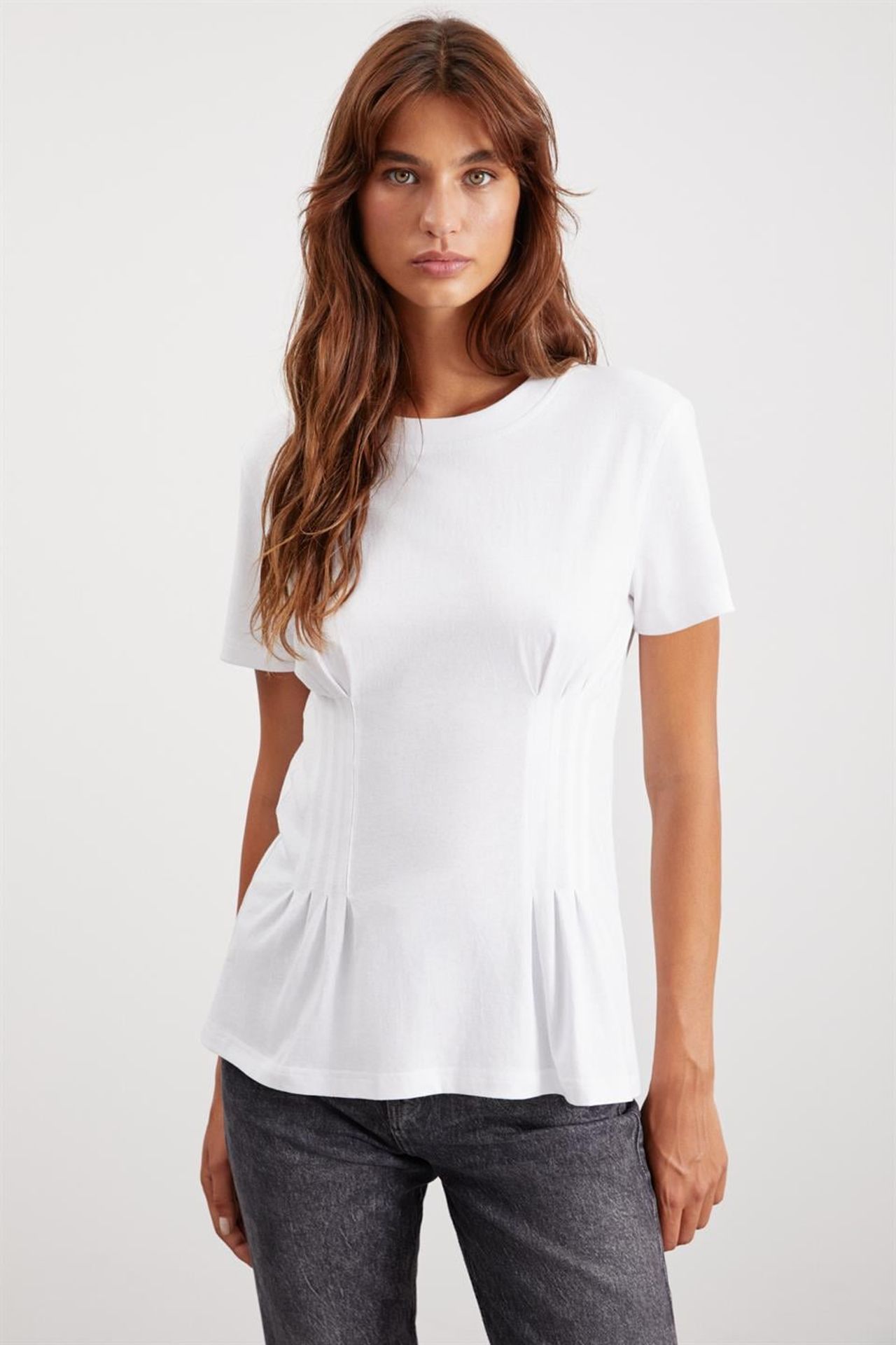 GRIMELANGE Corset Crew Neck T-Shirt 2