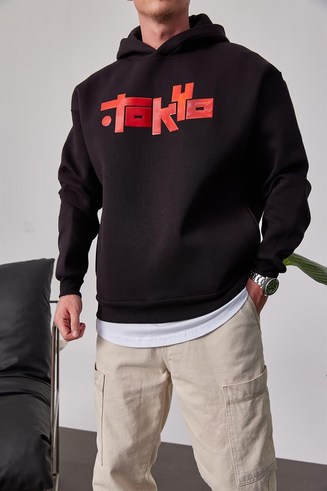 NOMARC Rahat Uzun Kollu Kapüşonlu Sweatshirt 2
