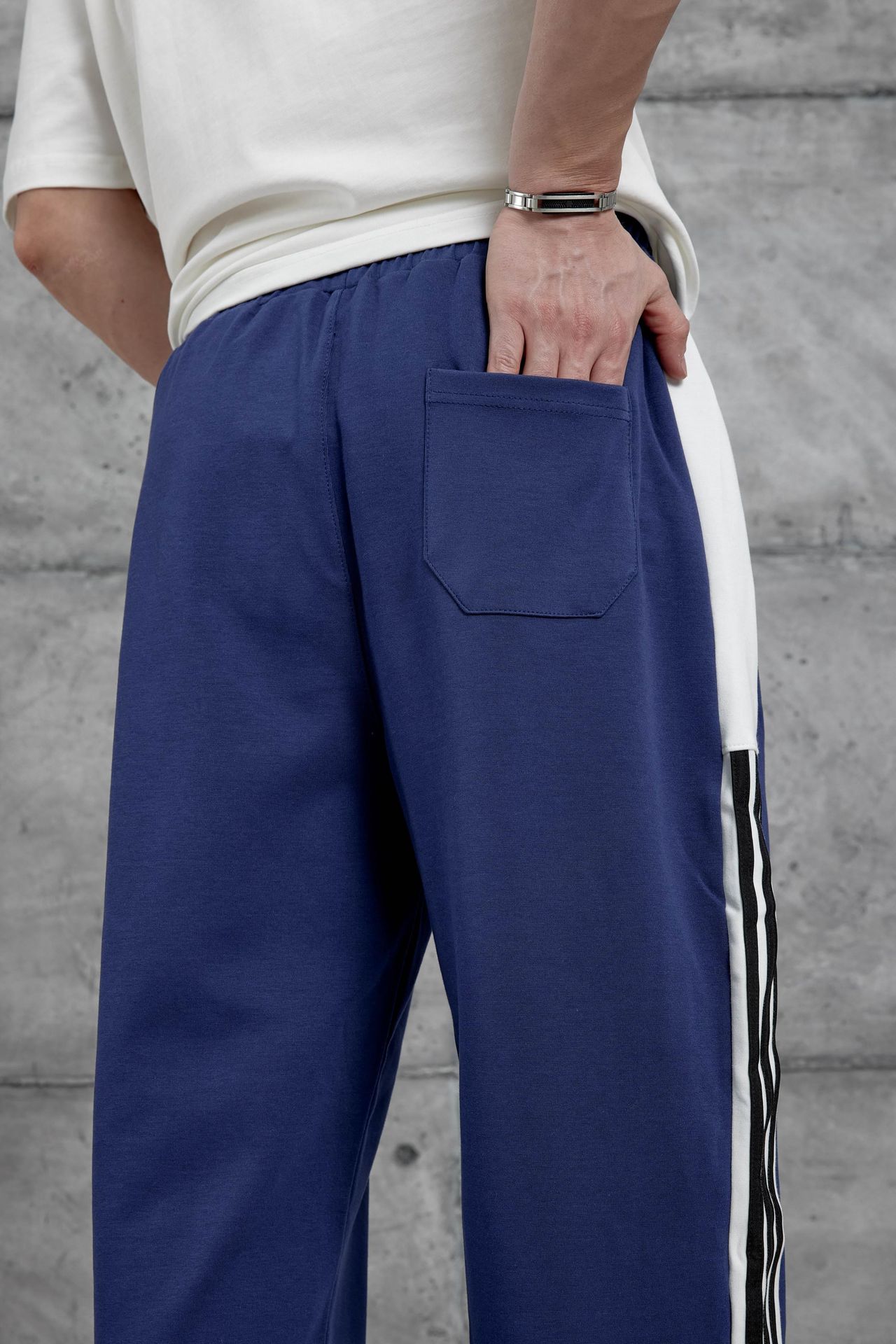 NOMARC Çizgili Düz Paçalı Jogger 4