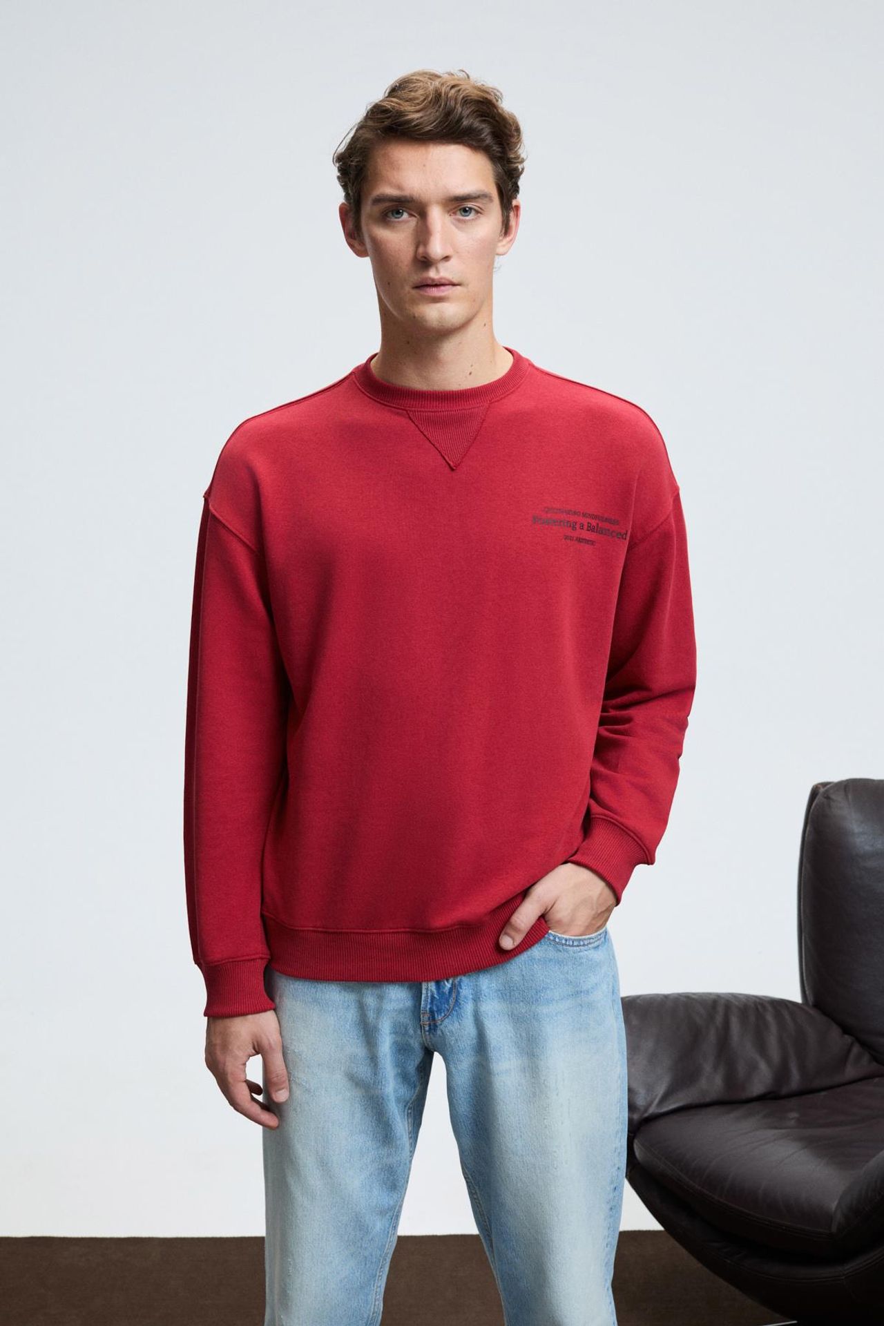 GRIMELANGE Fitilli Bisiklet Yaka Sweatshirt 4