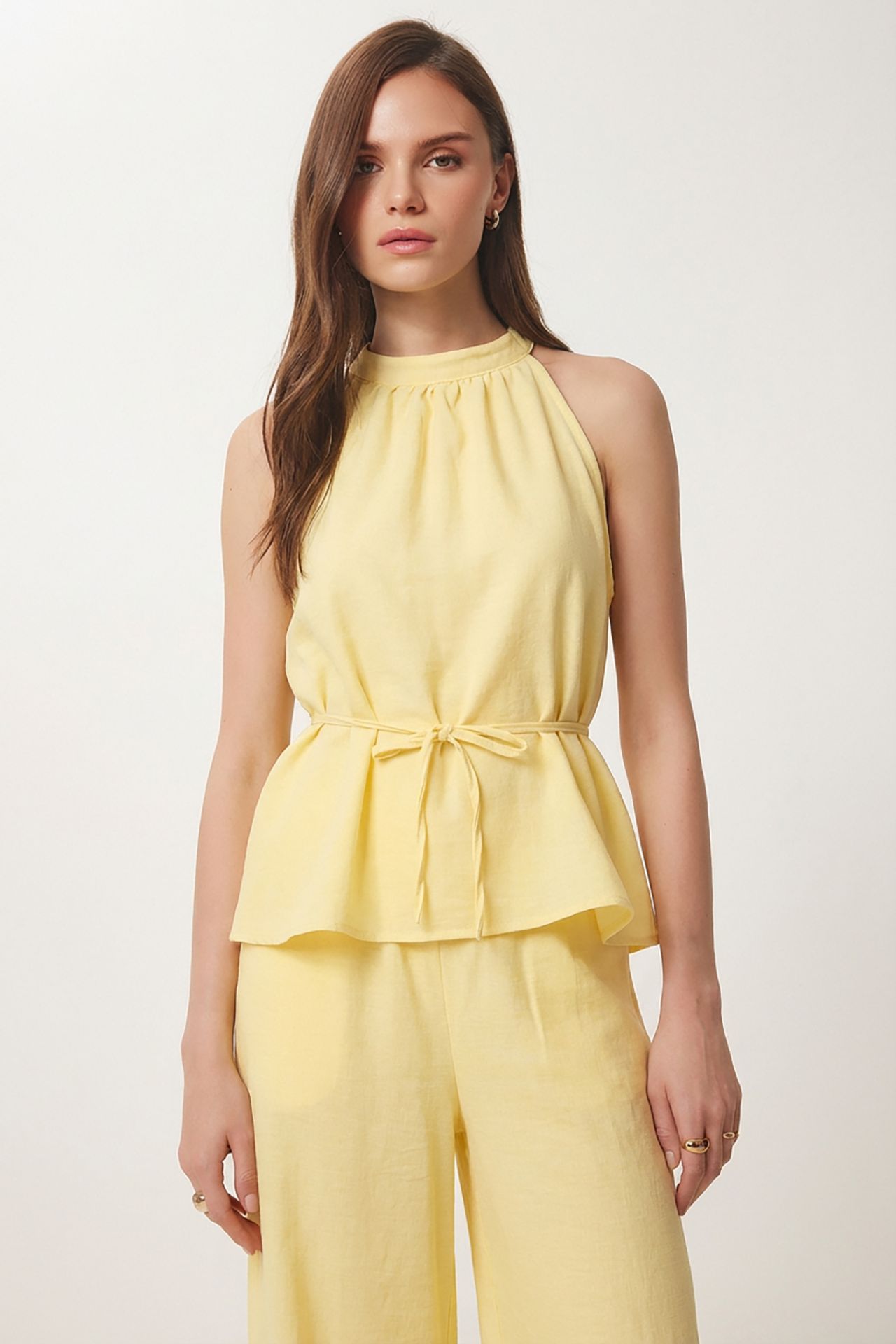 ISTANBUL High Waist Halter Neck Two-Piece Coordinated Set 4