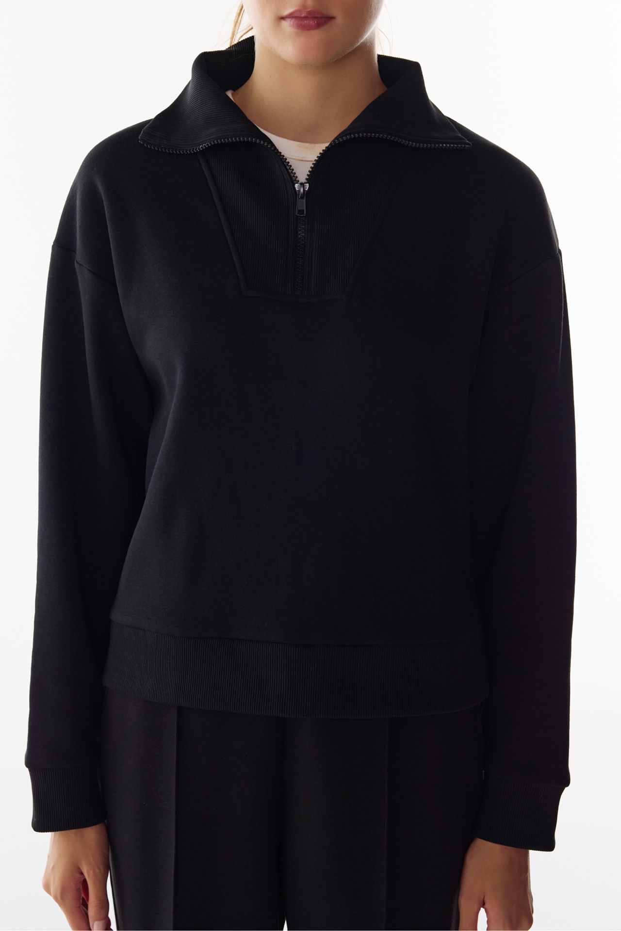 PENTI Half-Zip Brushed Sweatshirt 3