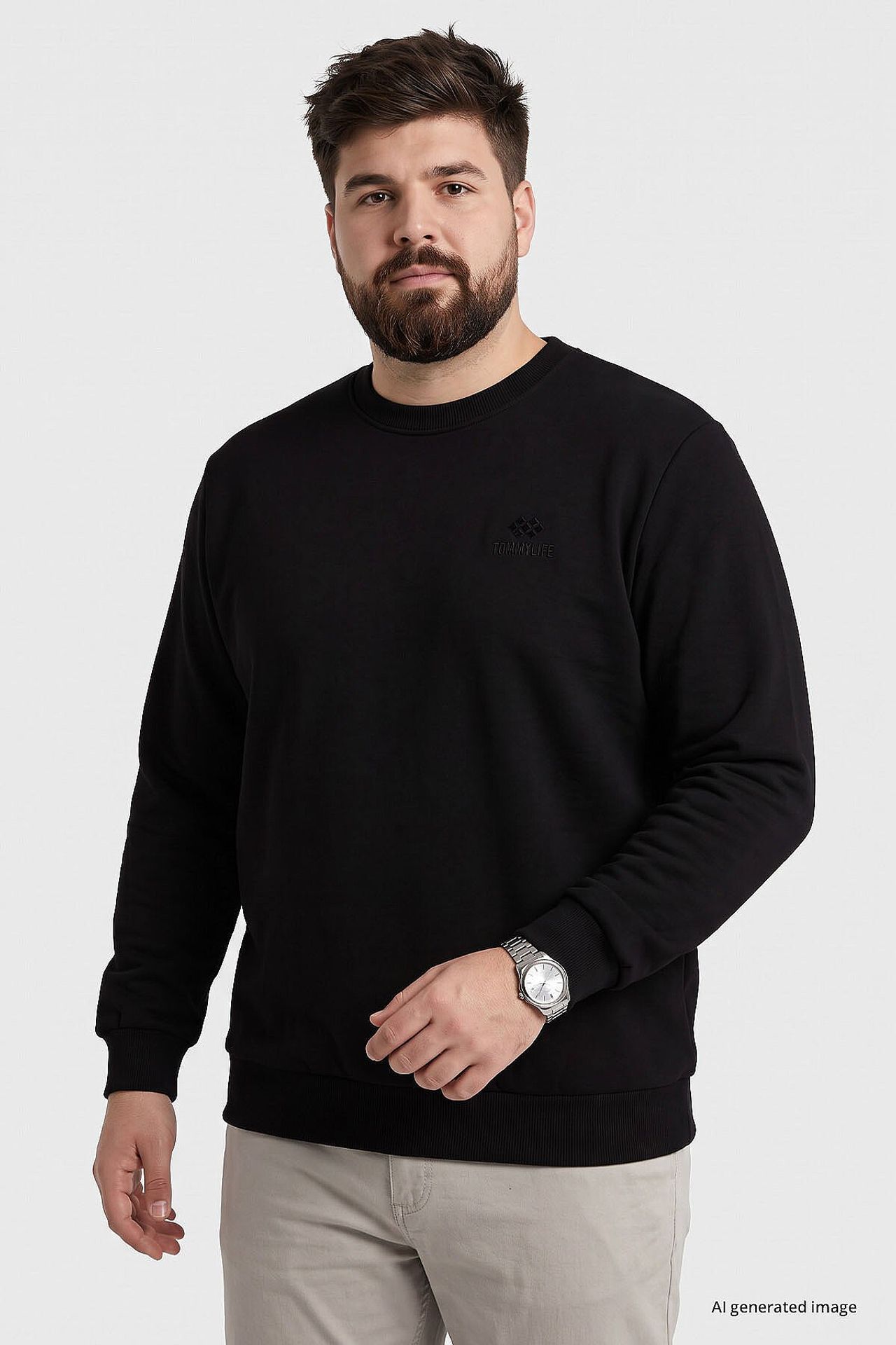 TOMMY Crew Neck Long Sleeve Sweatshirt 2