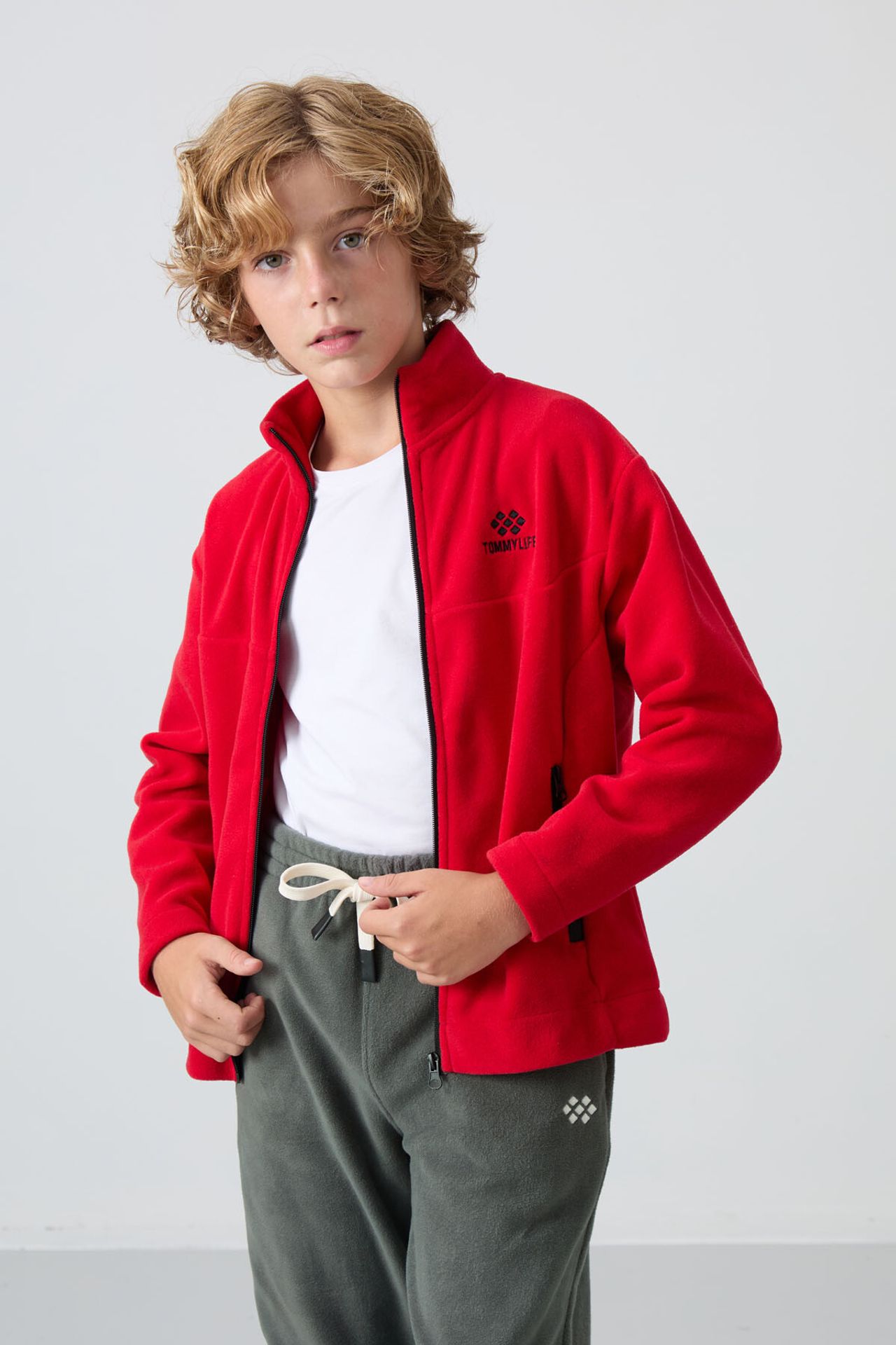 TOMMY Youth Zipper Collar Sweatshirt 5