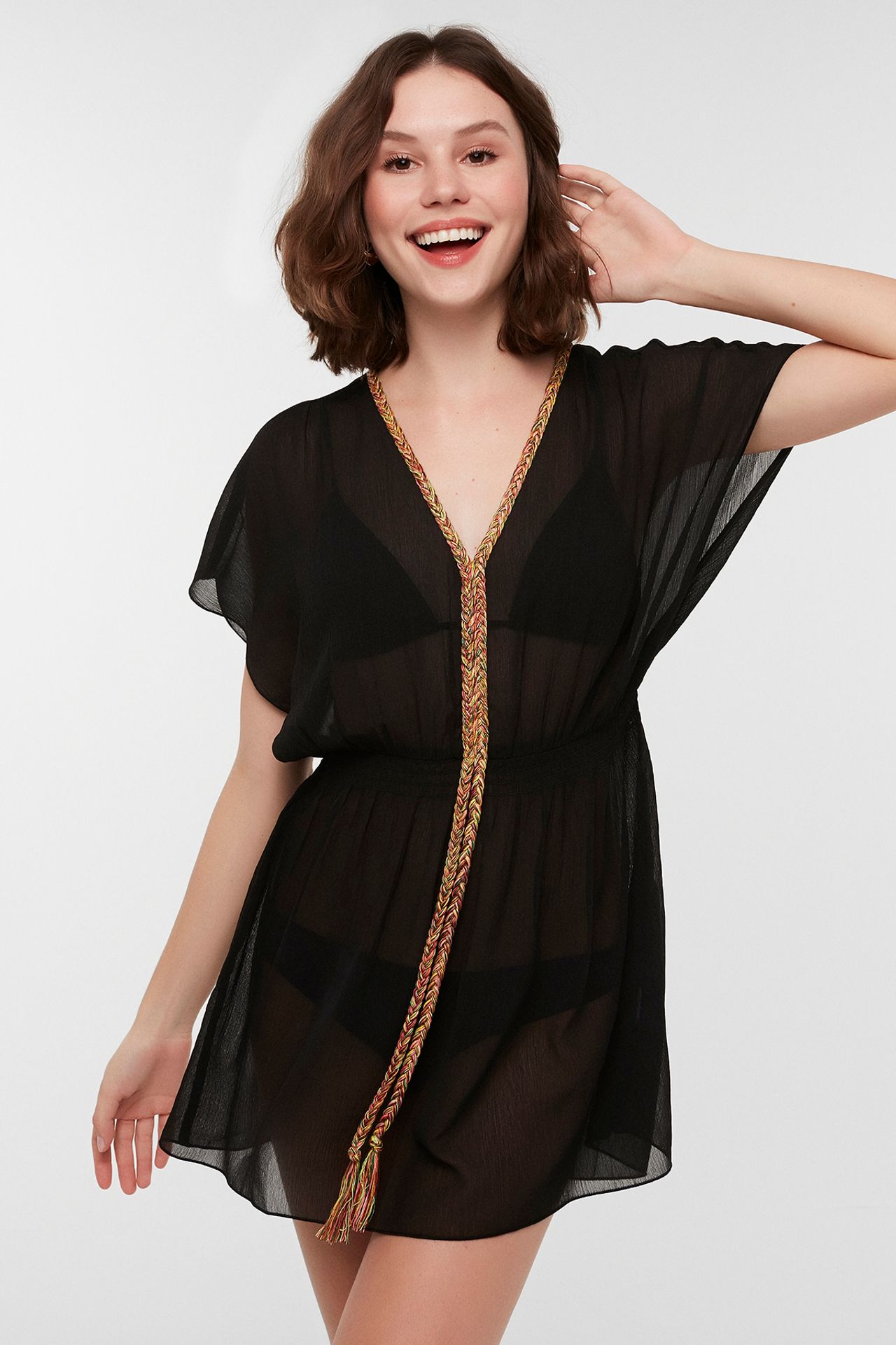 PENTI Women's Braided Kaftan 3