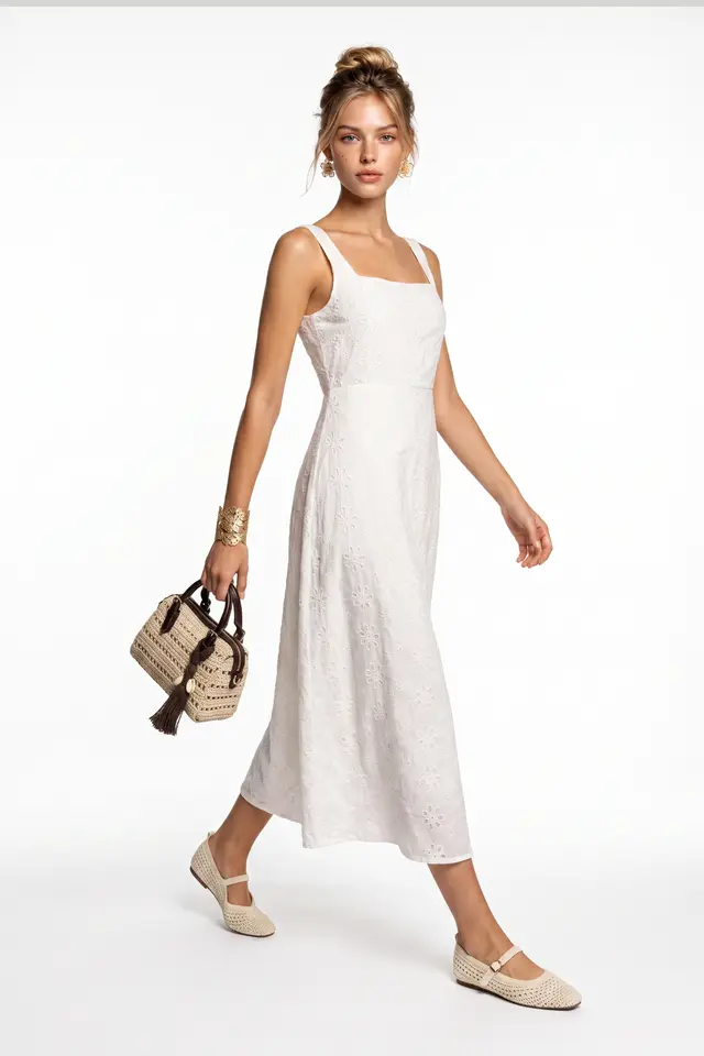 ISTANBUL Cotton-Blend Maxi Dress